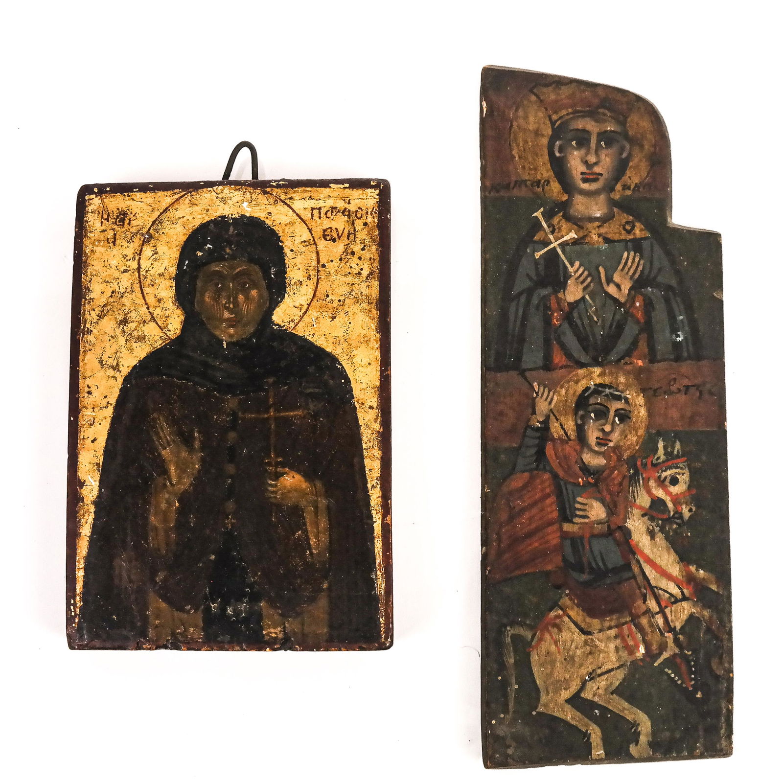 Two Eastern Orthodox Painted Wood Icons (1 of 7)