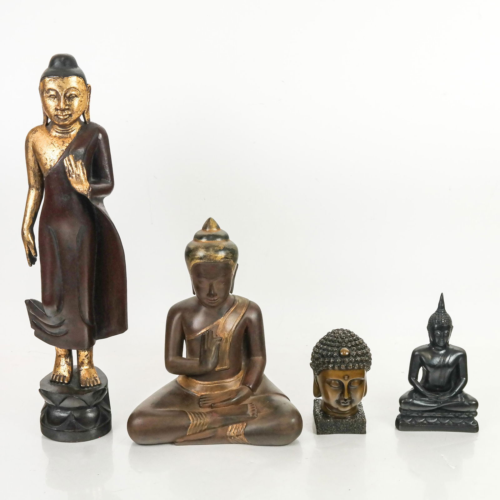 Assembled Group of Southeast Buddha Models (4) (1 of 9)