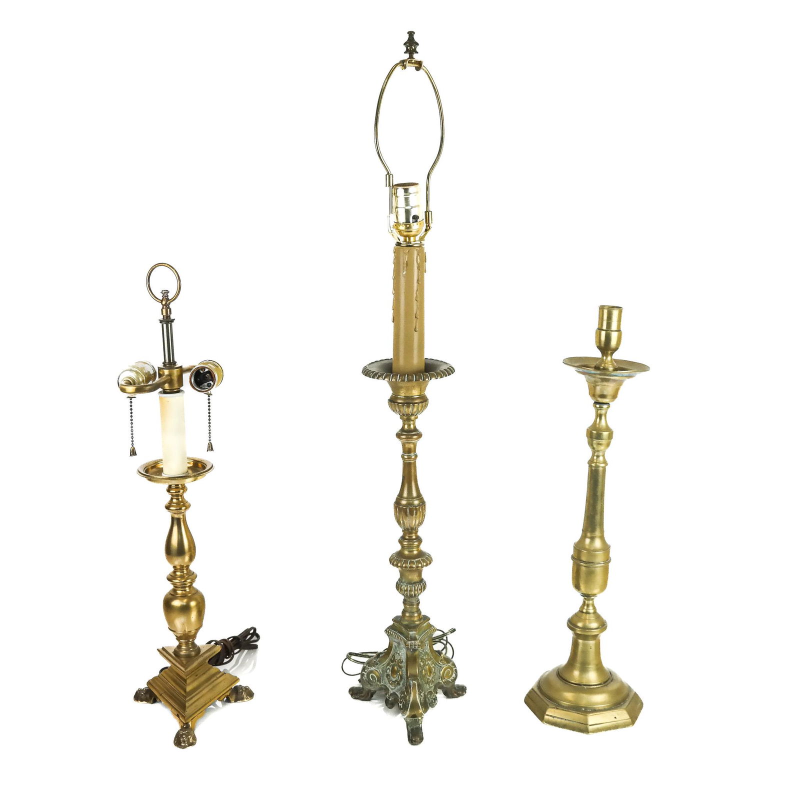 Three Brass Candlesticks (1 of 12)
