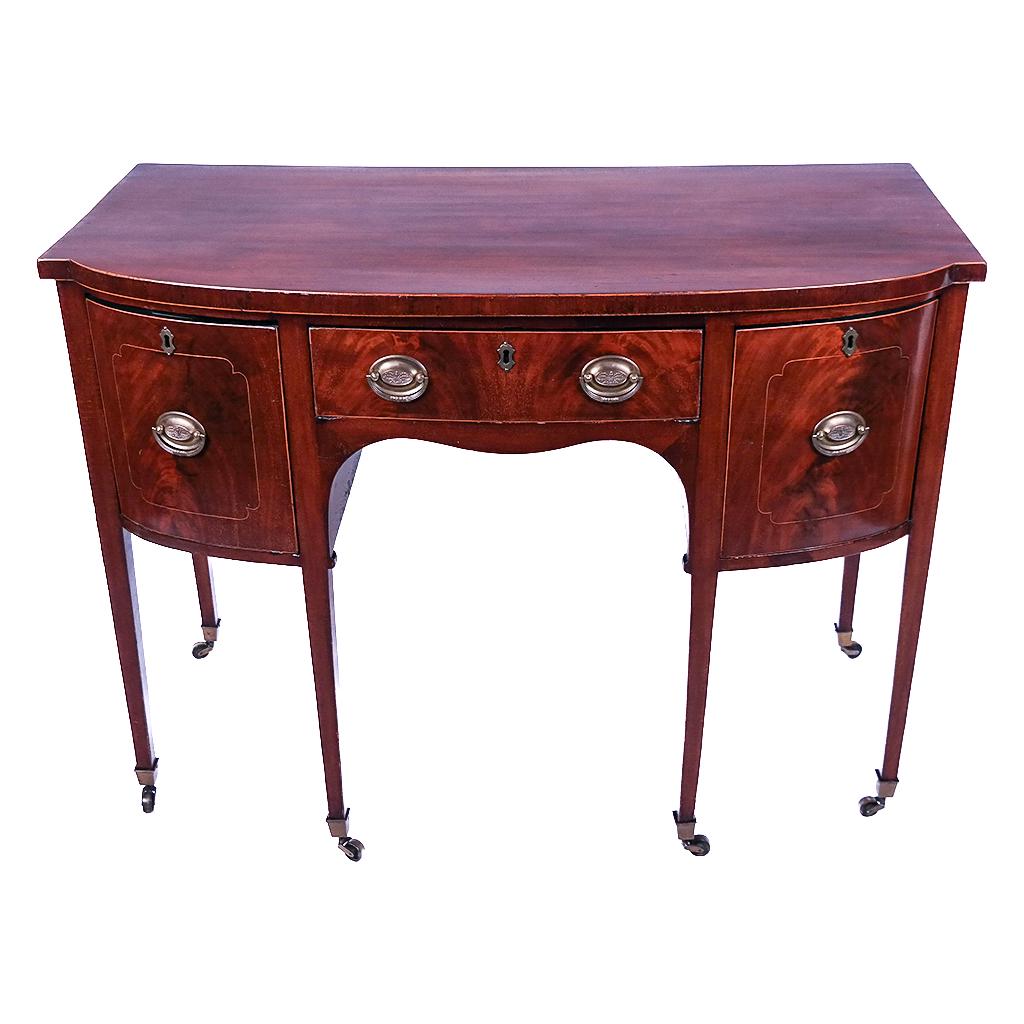 American Sheraton Inlaid Mahogany Sideboard (1 of 7)