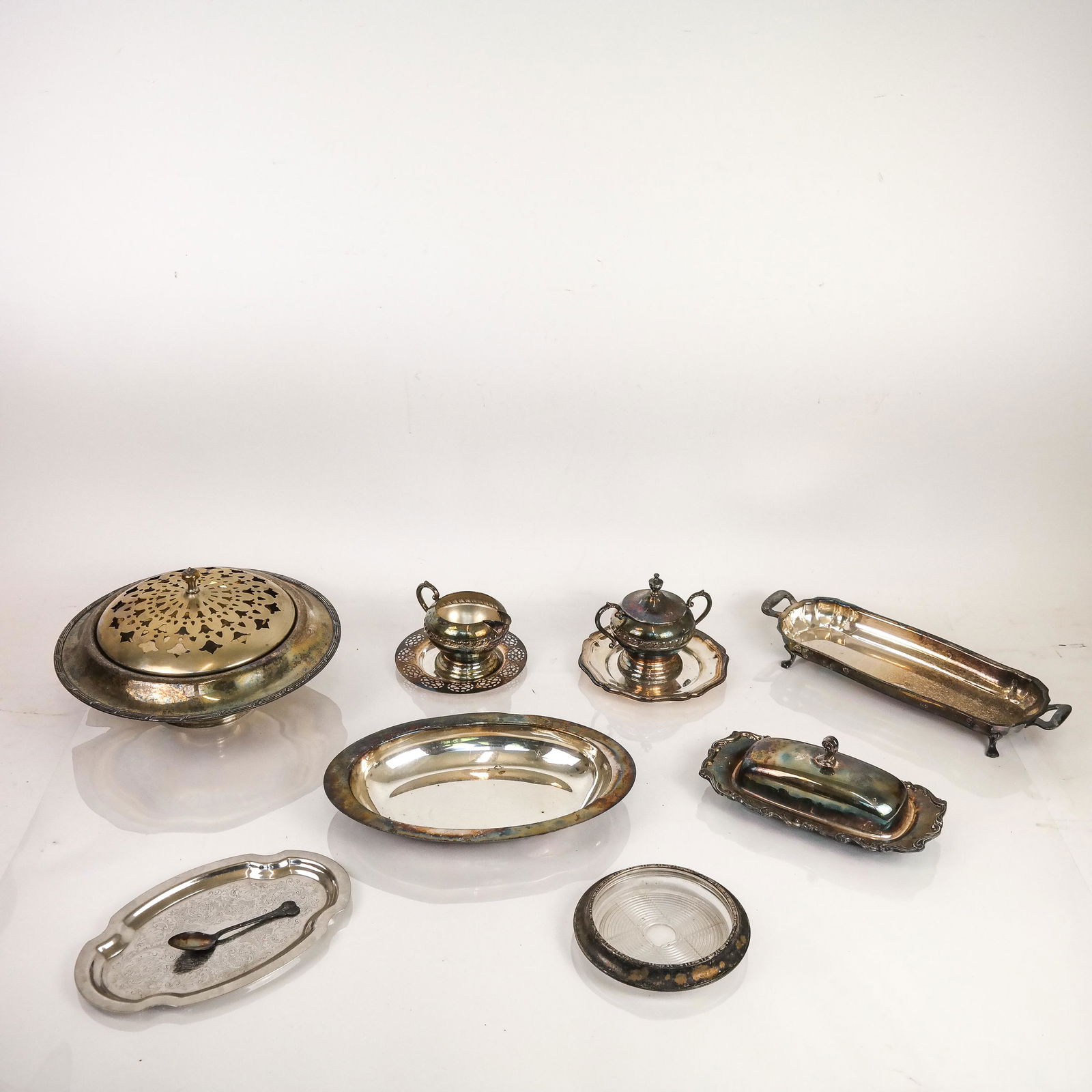 Assembled Group of Silver Plate & Metal Tableware (1 of 11)