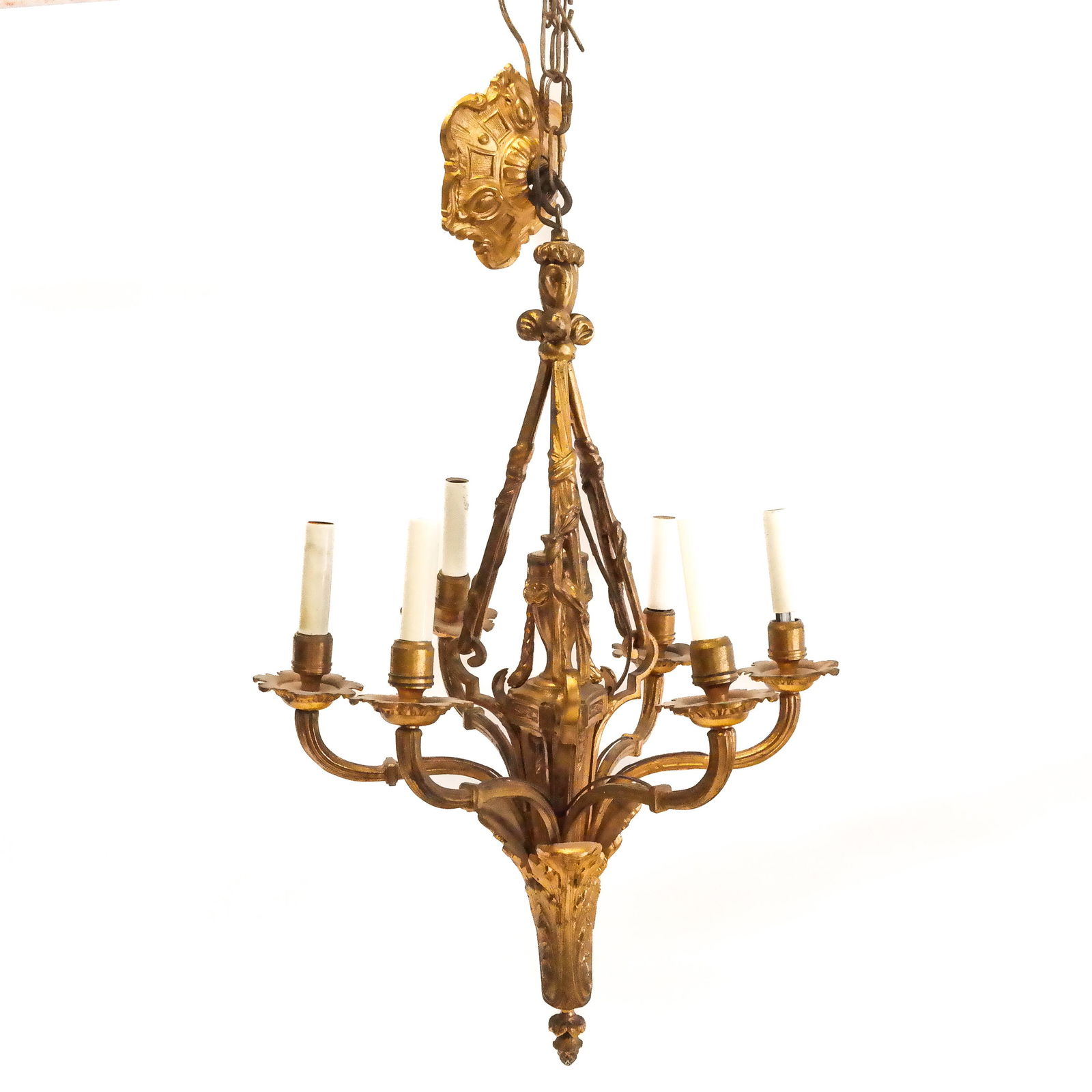French Rococo-Style Gilt Bronze Chandelier (1 of 11)