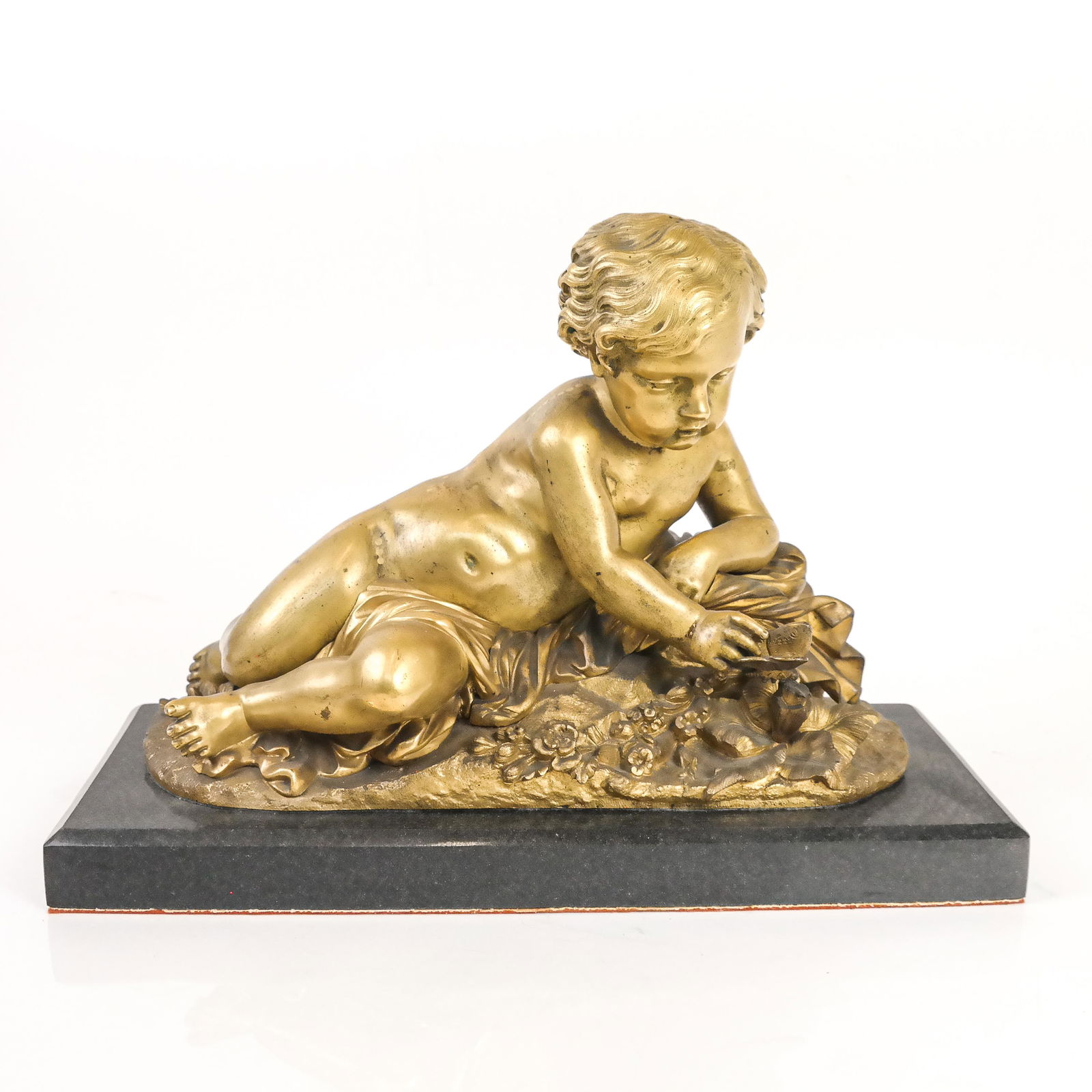 Rococo-Style Gilt Bronze Figural Group (1 of 10)