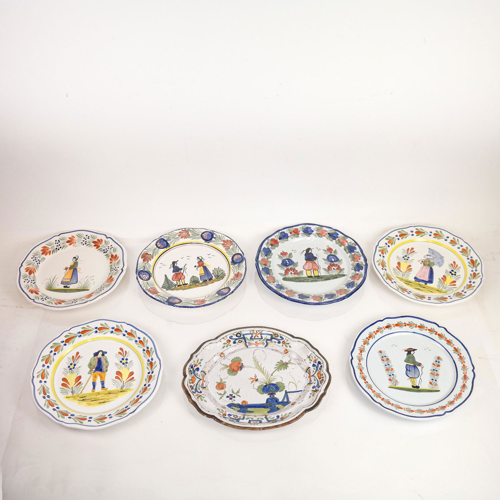 Quimper French Faience Pottery Plates (1 of 15)