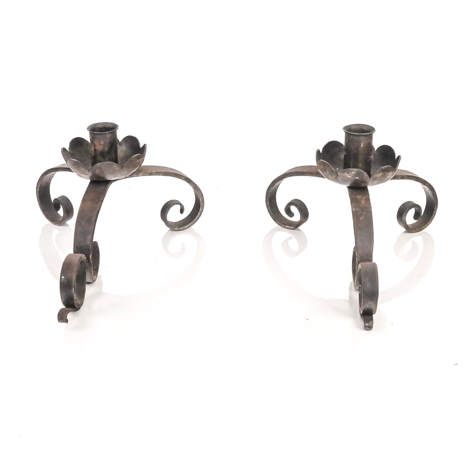 Pair of Spanish Baroque-Style Candlesticks (1 of 6)