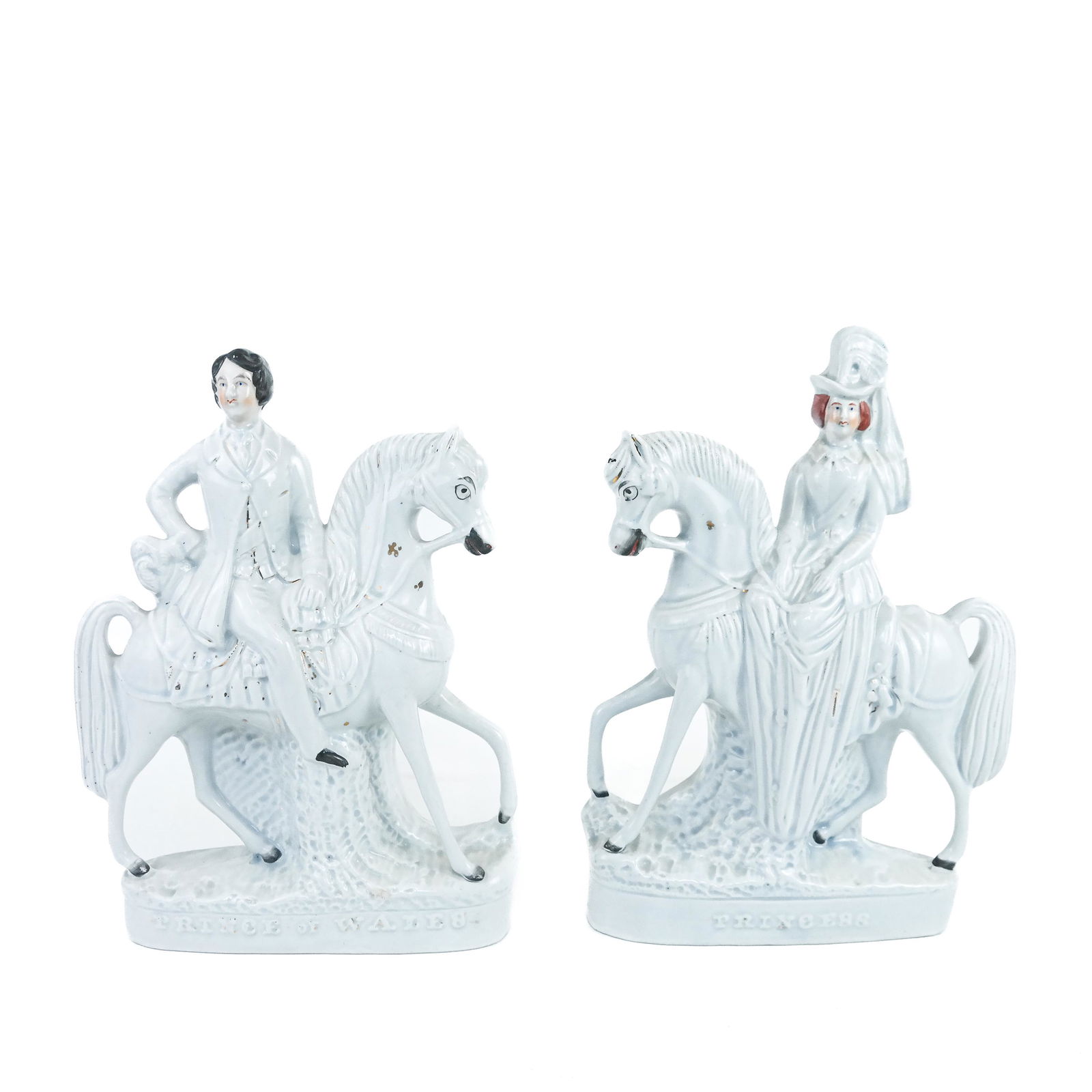 Pair Staffordshire-Style Prince & Princess Figures (1 of 9)