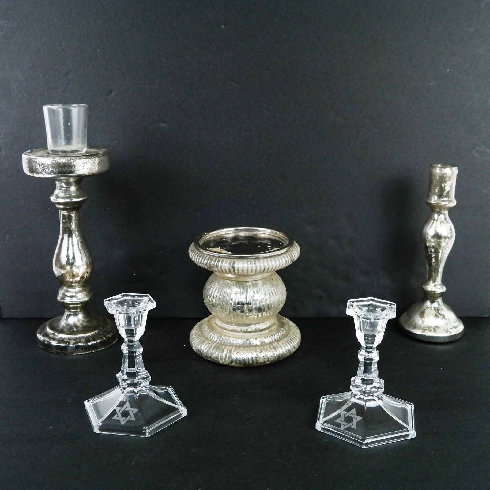 Group of Glass Candlesticks (1 of 10)