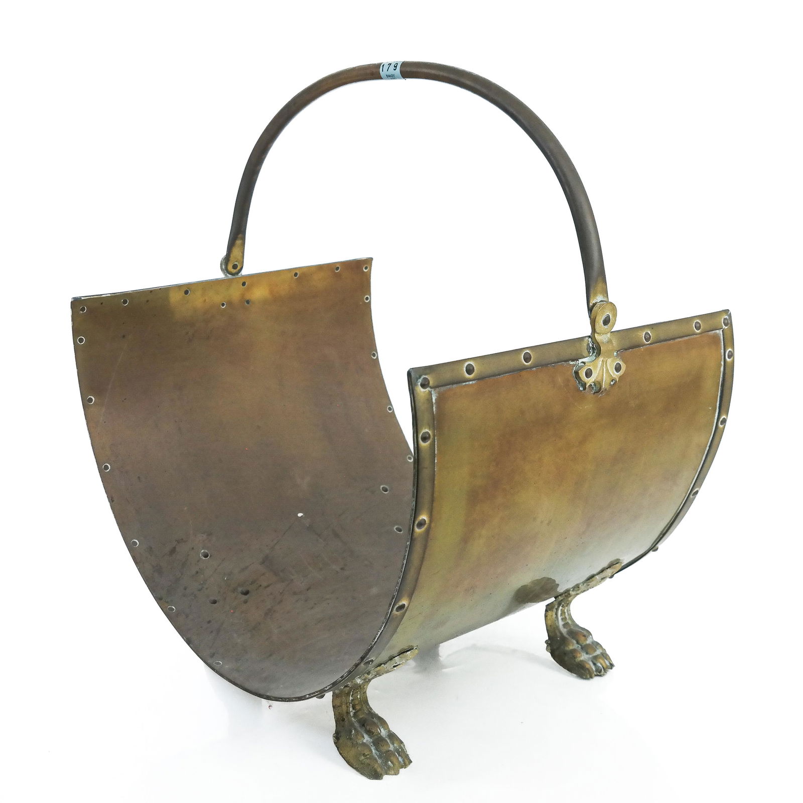 Brass Log Rack on Four Claw Feet (1 of 5)