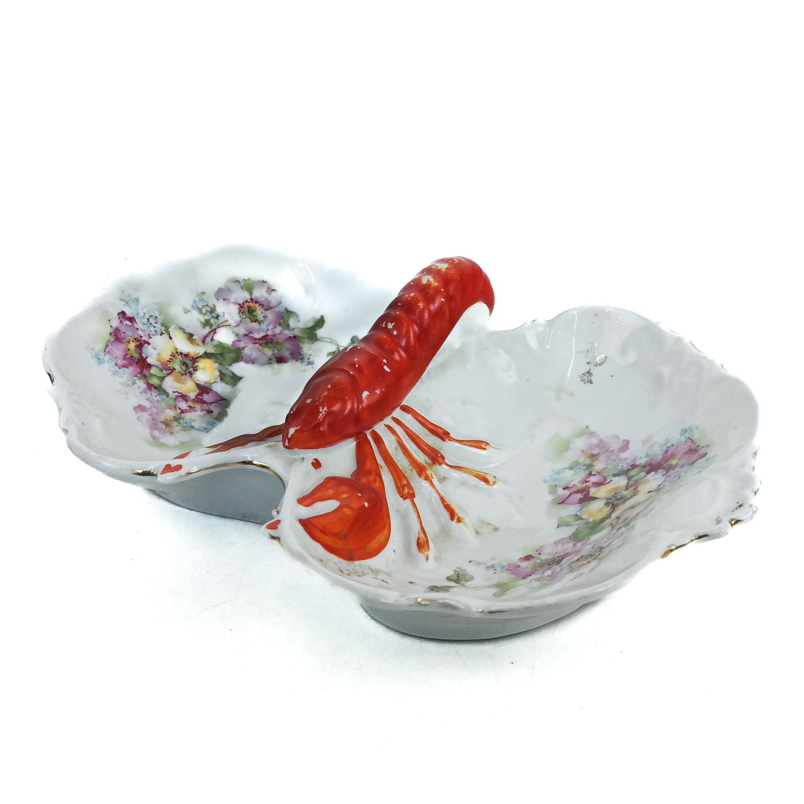 Lobster Floral Two-Compartment Serving Dish (1 of 8)