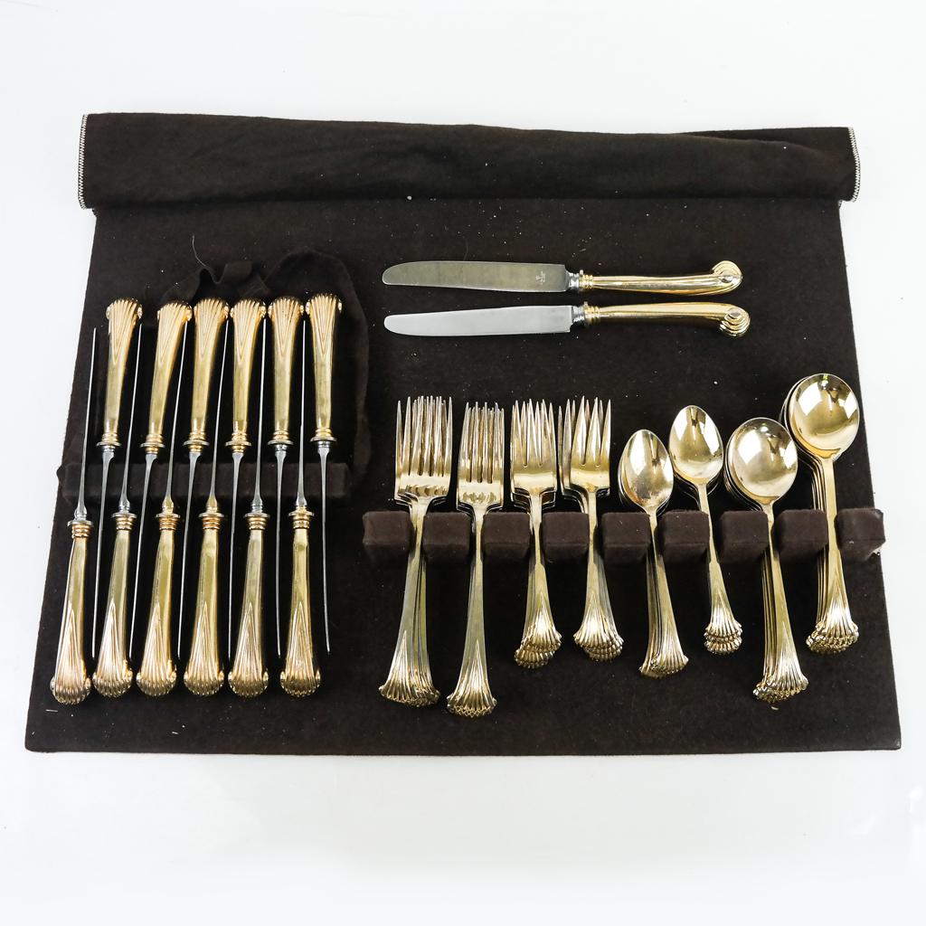 Gilt Design Flatware Set (60+ Pcs) (1 of 11)