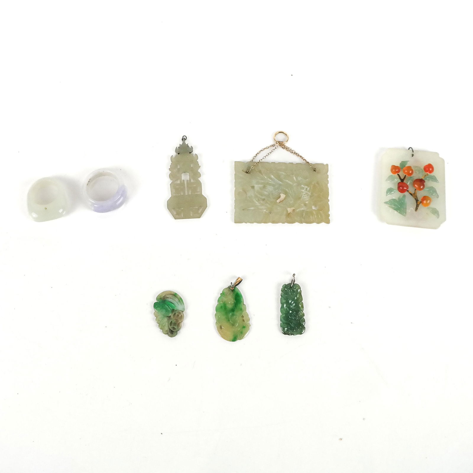 Jade & Hardstone Jewelry Group (8 Pcs) (1 of 15)