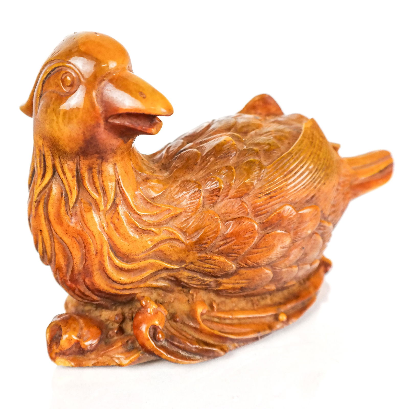 Asian Carved Amber Duck (1 of 5)
