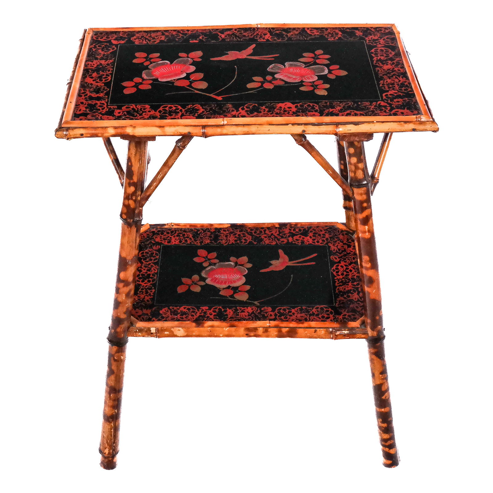 English Victorian Bamboo Side Table (1 of 5)