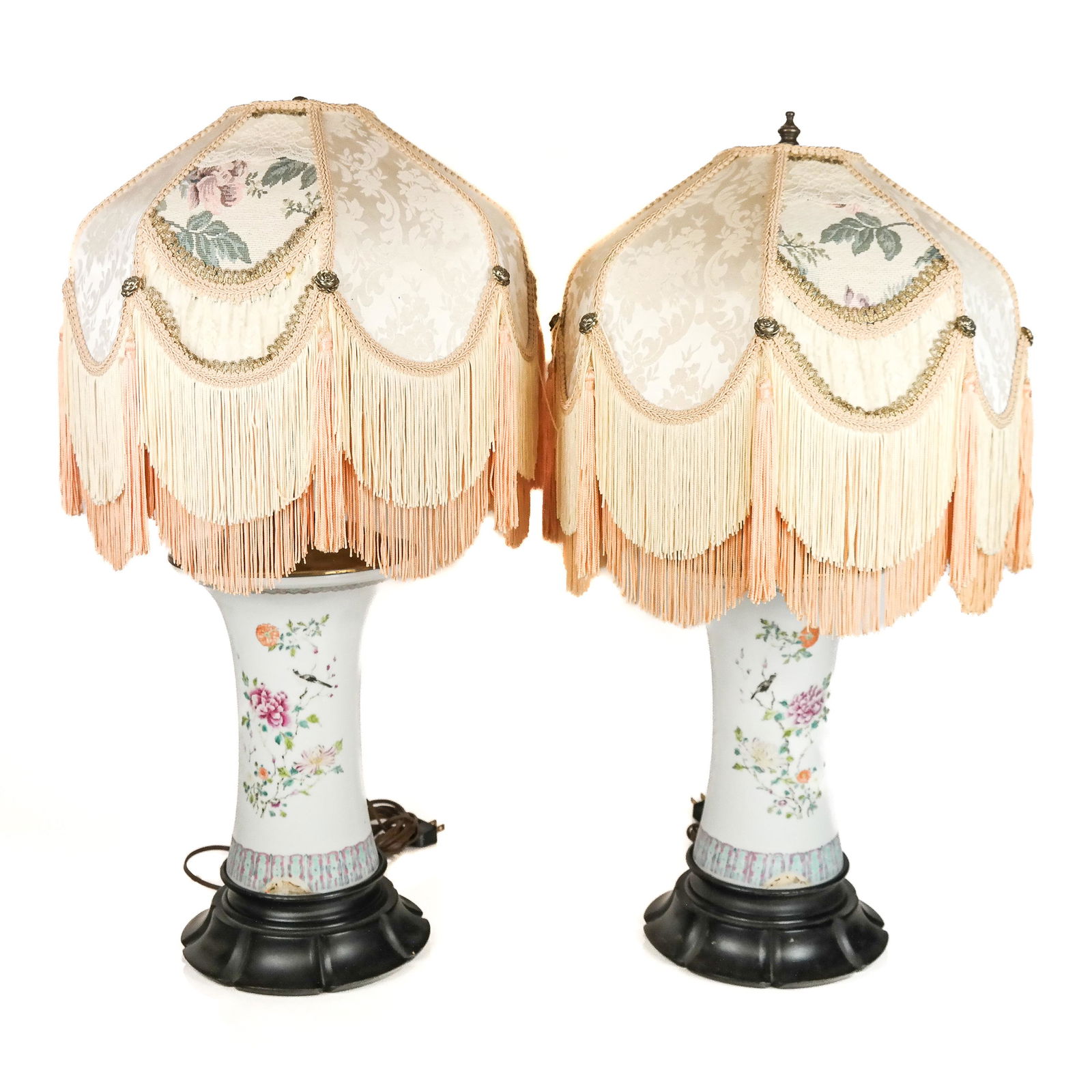 Pair of Asian Porcelain Vases as Lamps (1 of 20)