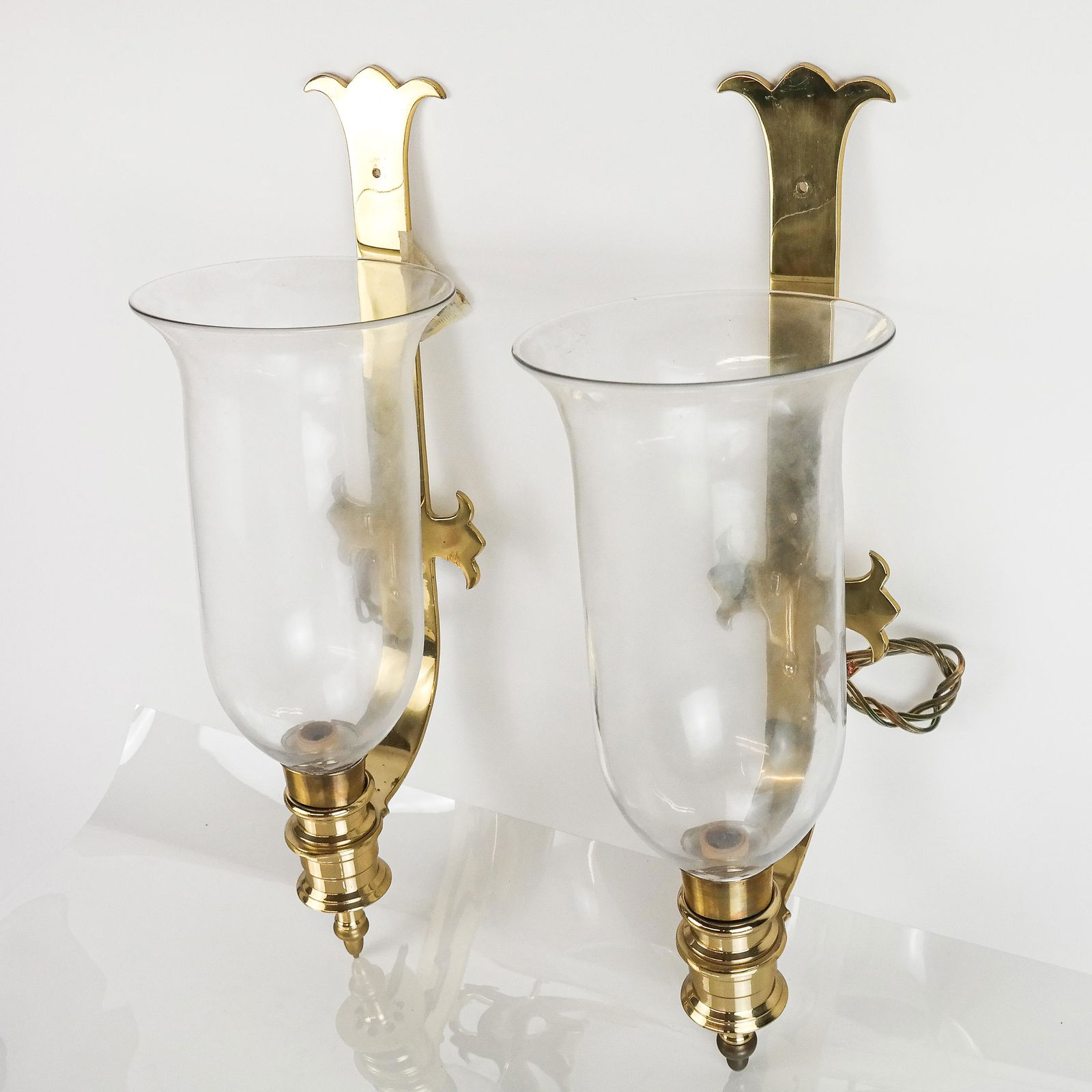 Pair of Wall Hurricane Sconces (1 of 14)