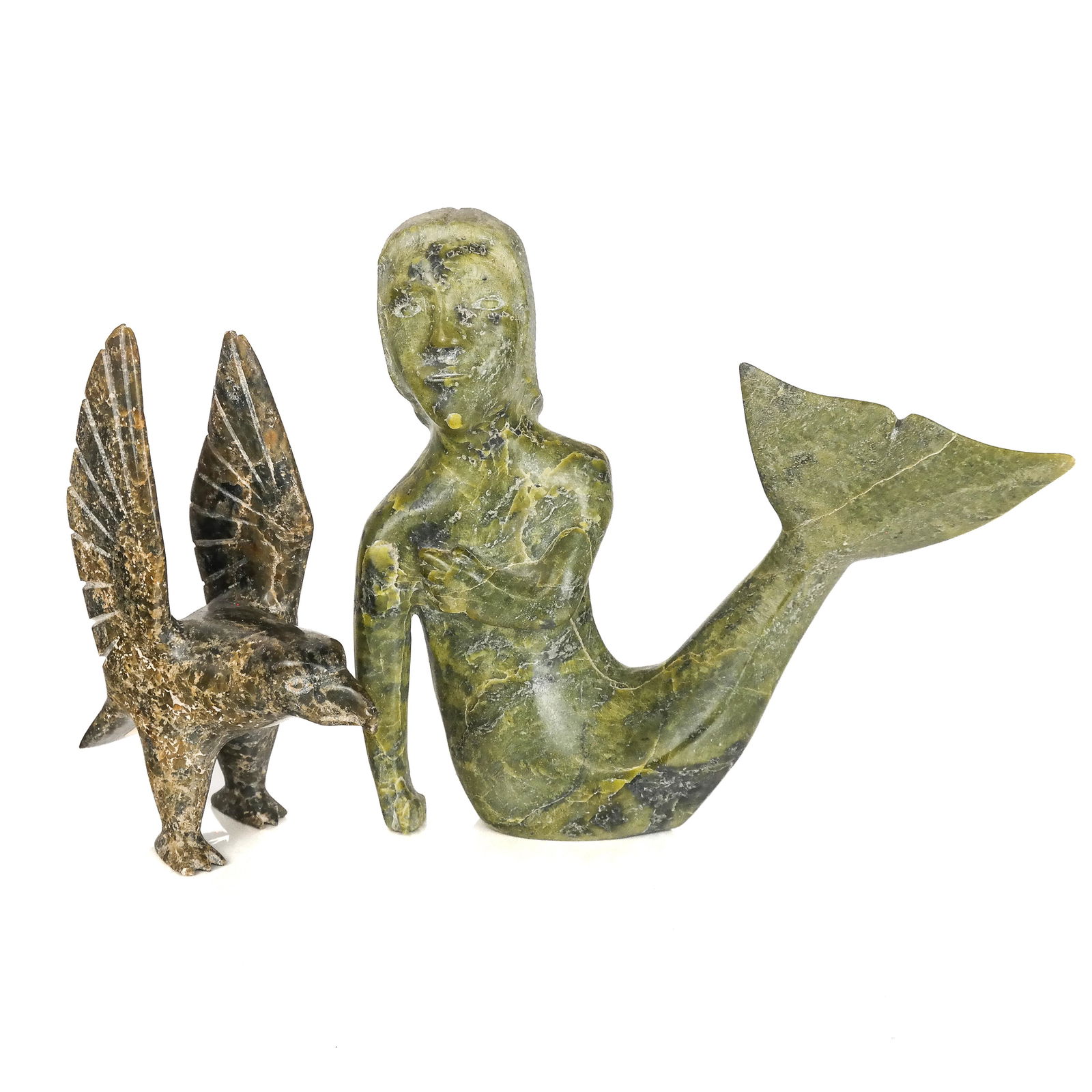 Two Inuit Carvings of Mythical Creatures (1 of 14)