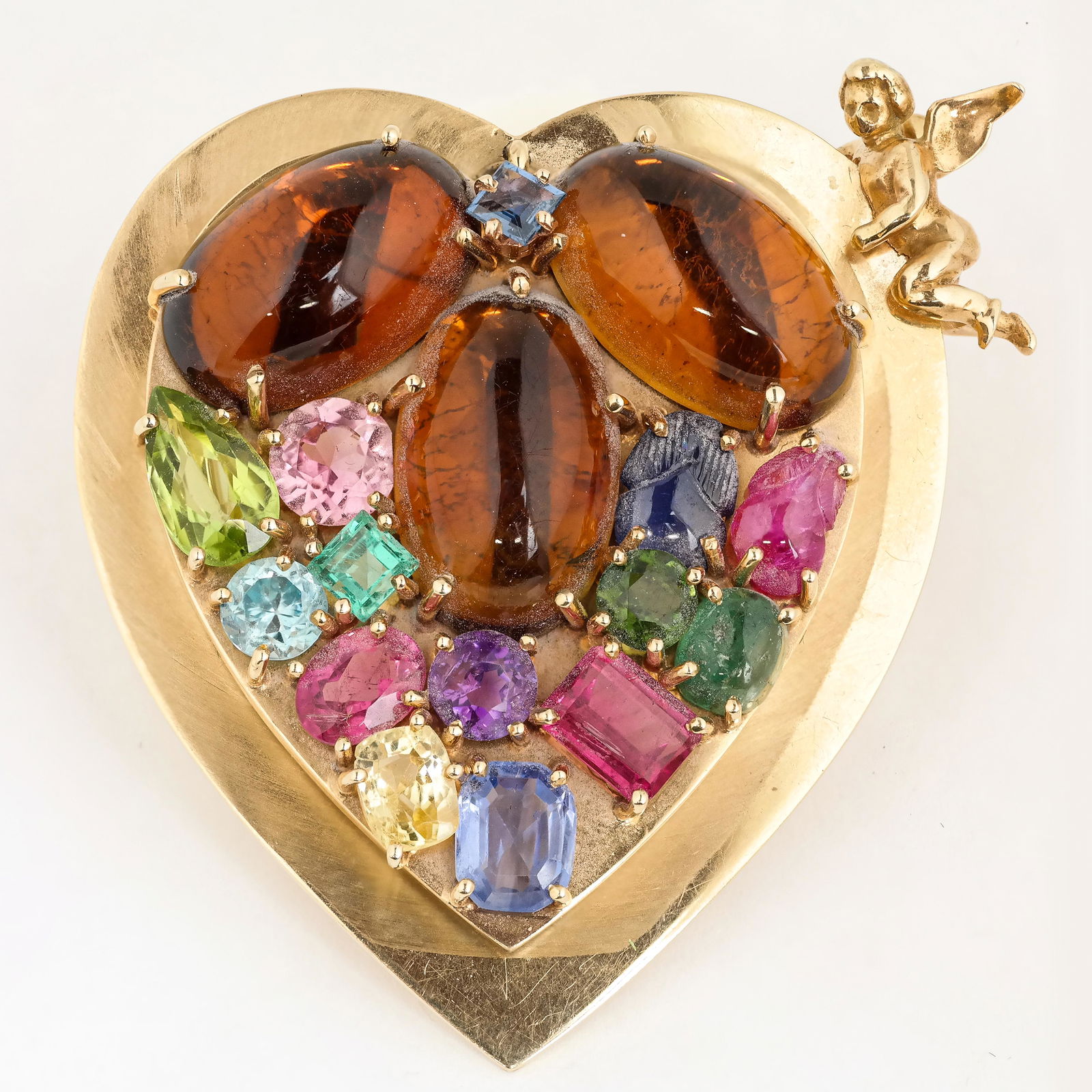 14K Gold & Precious Stone Pendant (1 of 9)