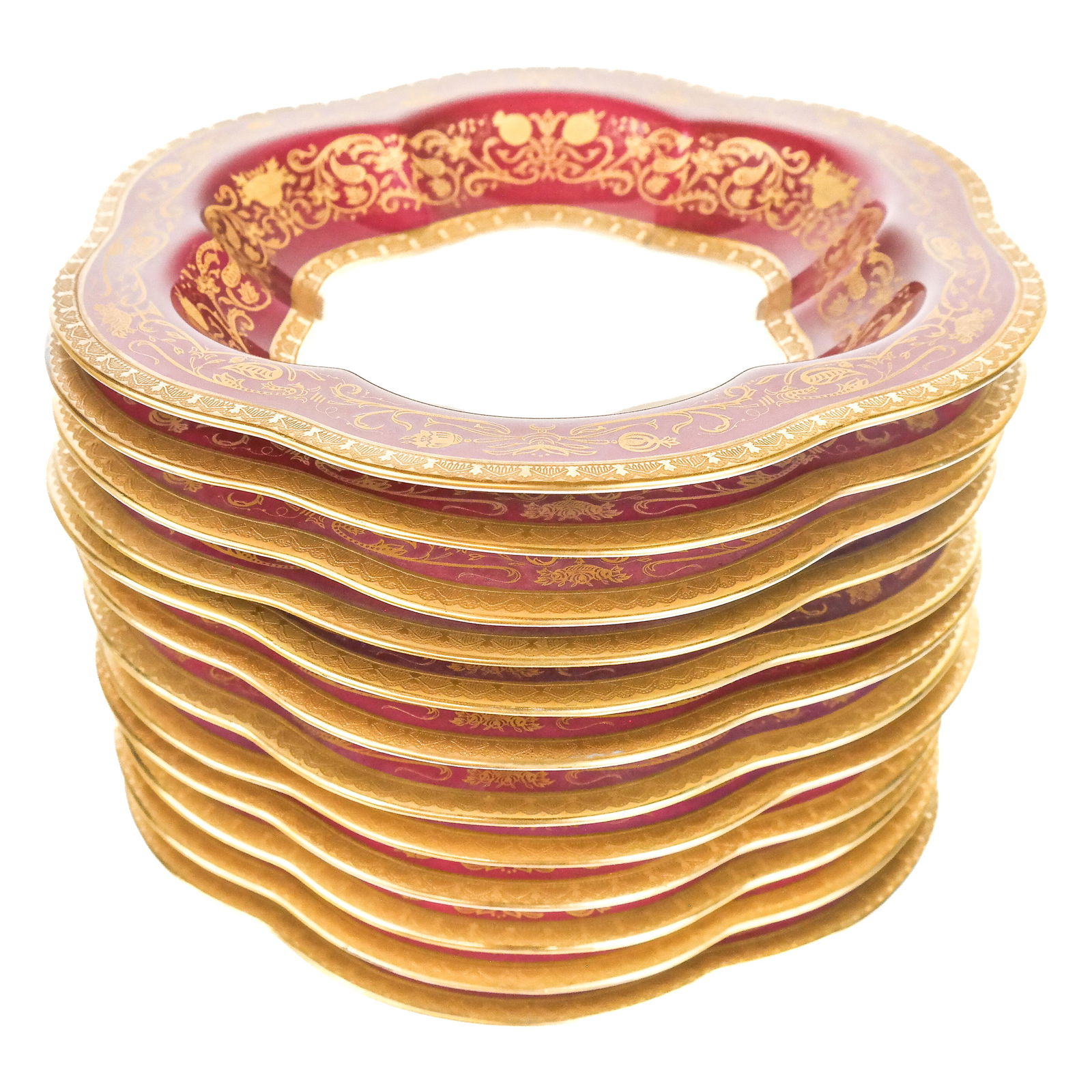 Set of 12 Black Knight Shallow Bowls (1 of 9)