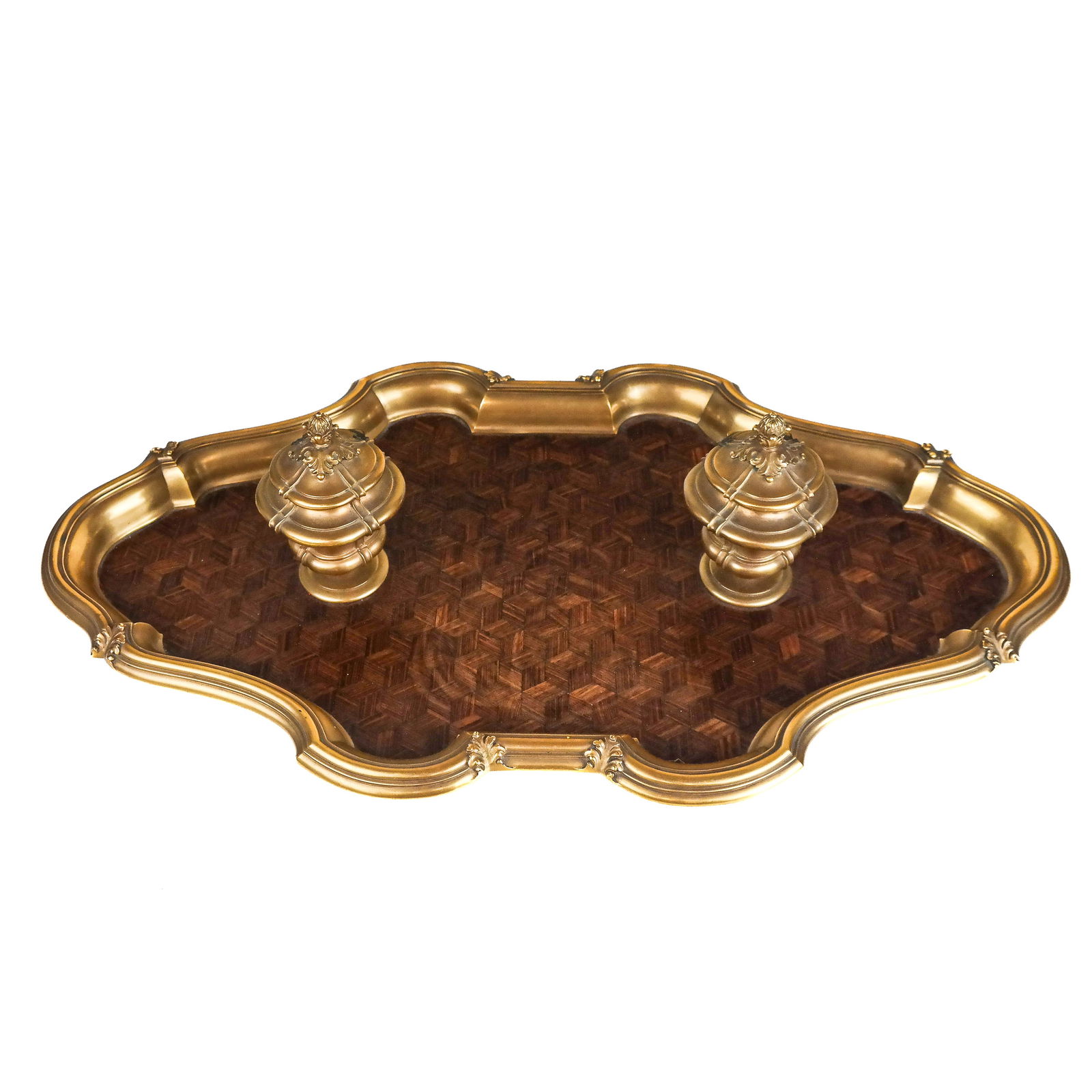 Gustave Keller French Gilt Bronze Inkwell (1 of 10)