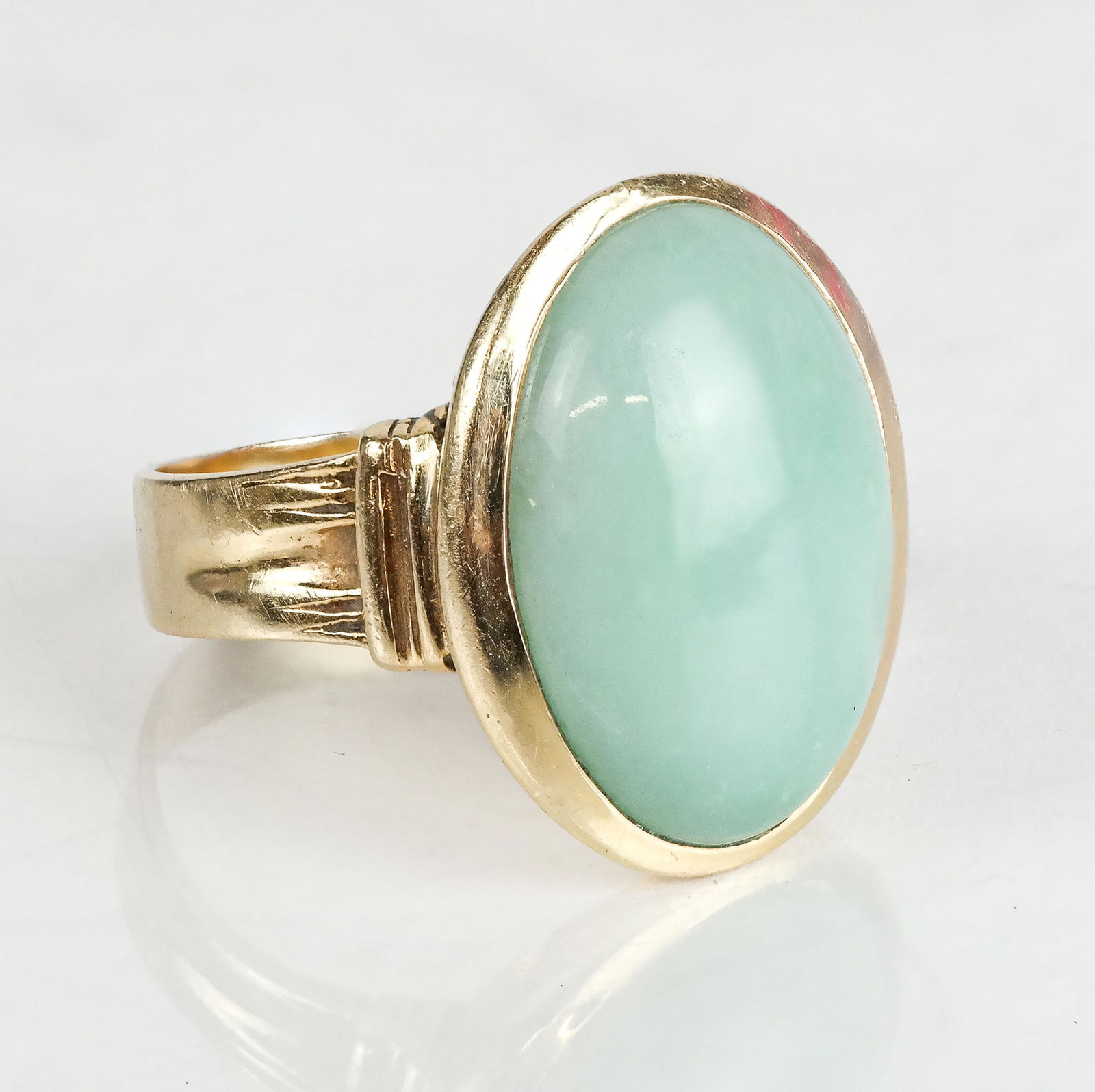 Jade and 14K Gold Ring (1 of 4)