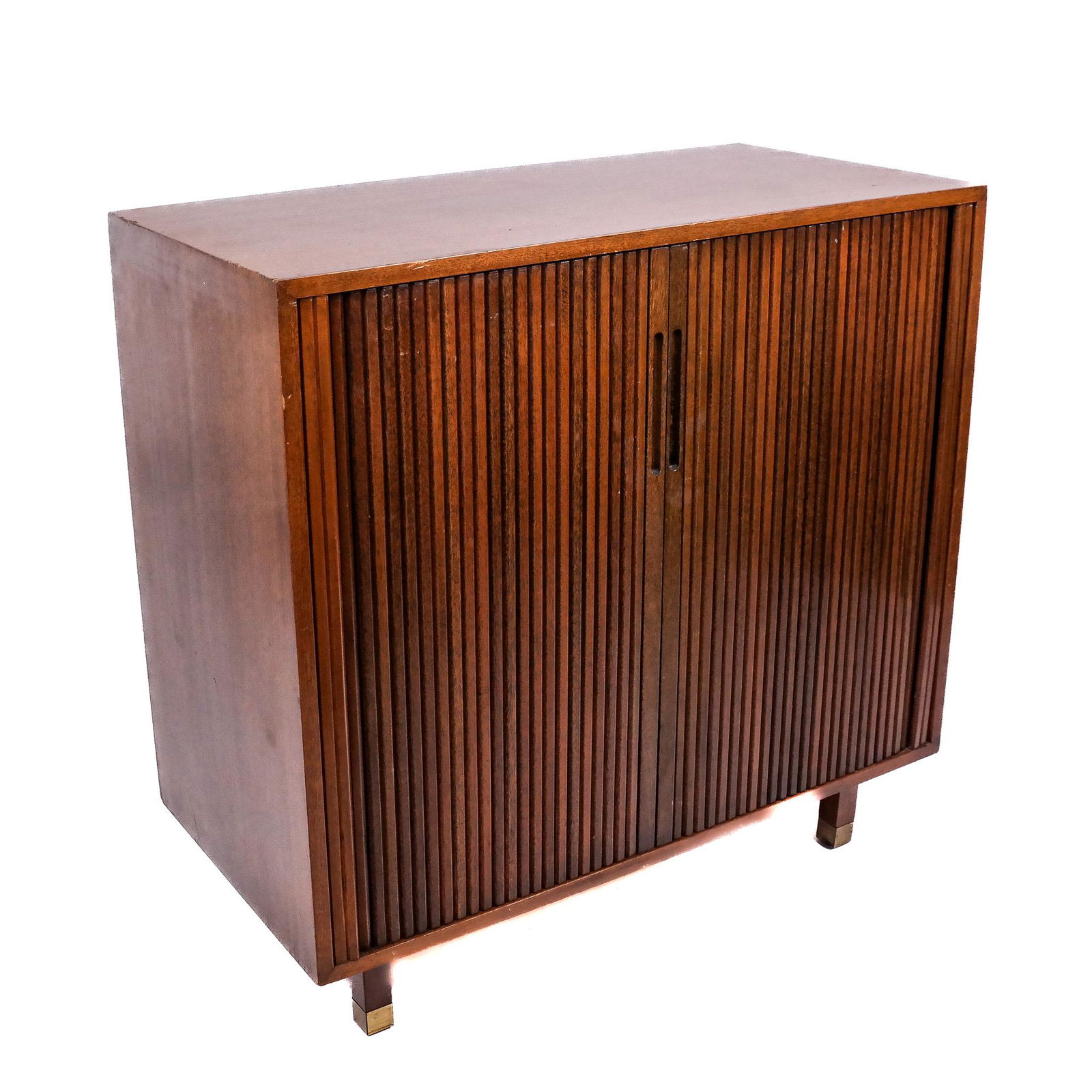 Mid-Century Modern Tambour-Front Cabinet (1 of 7)