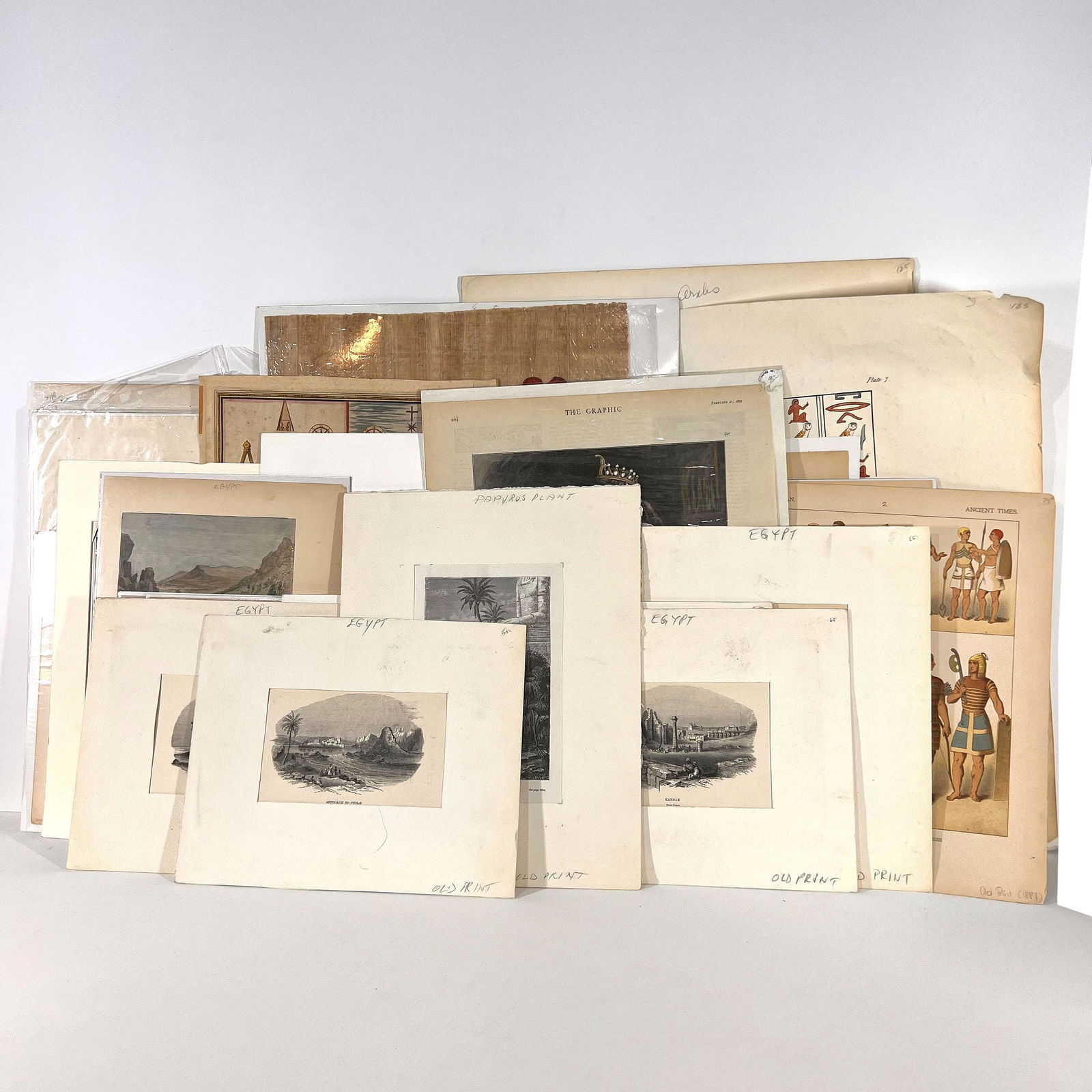 Grp of Egyptian Scenes, Architecture - Engravings (1 of 13)