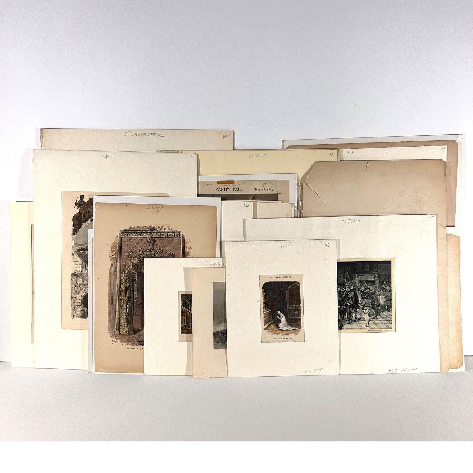 Assorted Lot of Iberian Scenes - Engravings, more (1 of 15)