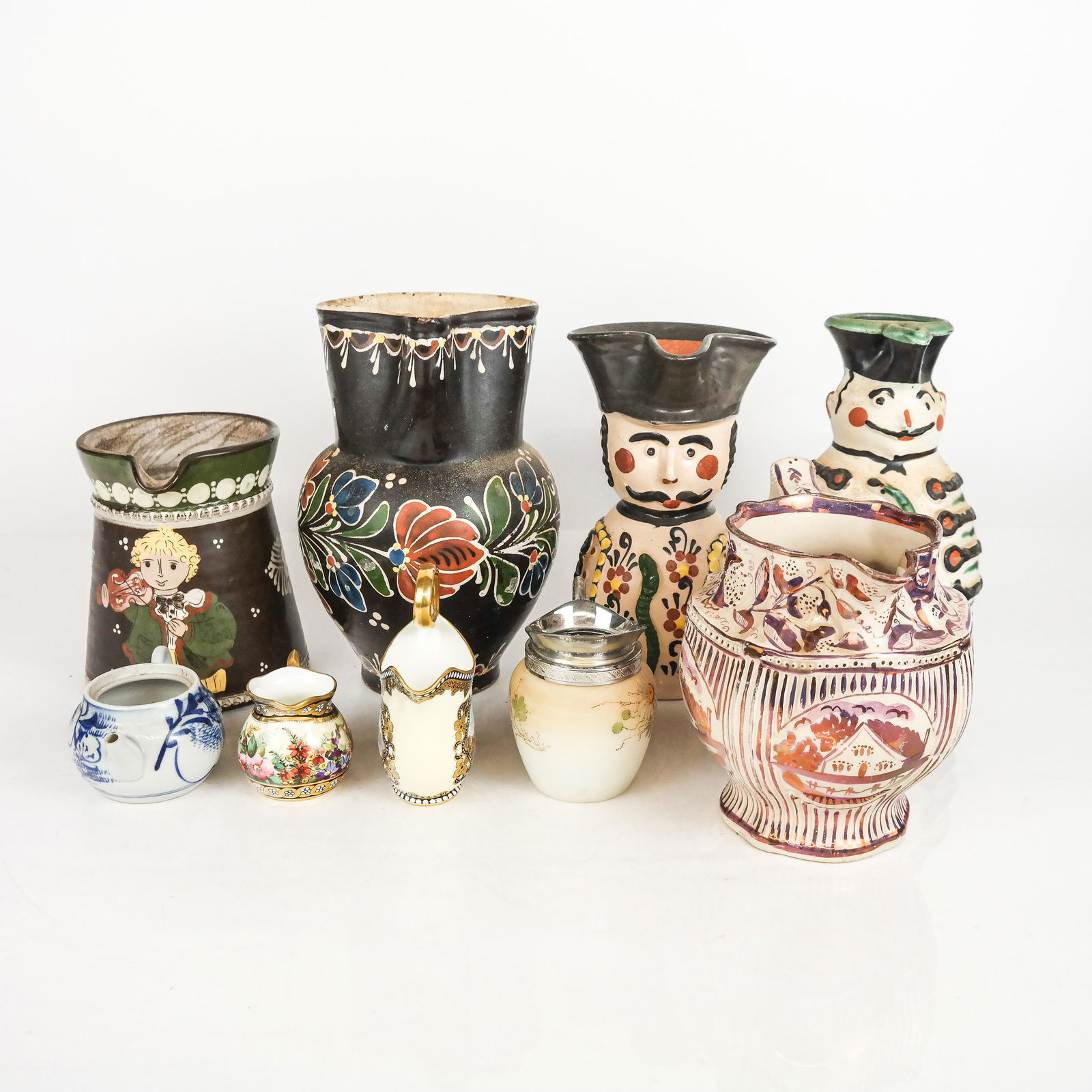 Assembled Group of Ceramic & Porcelain Pitchers (1 of 19)