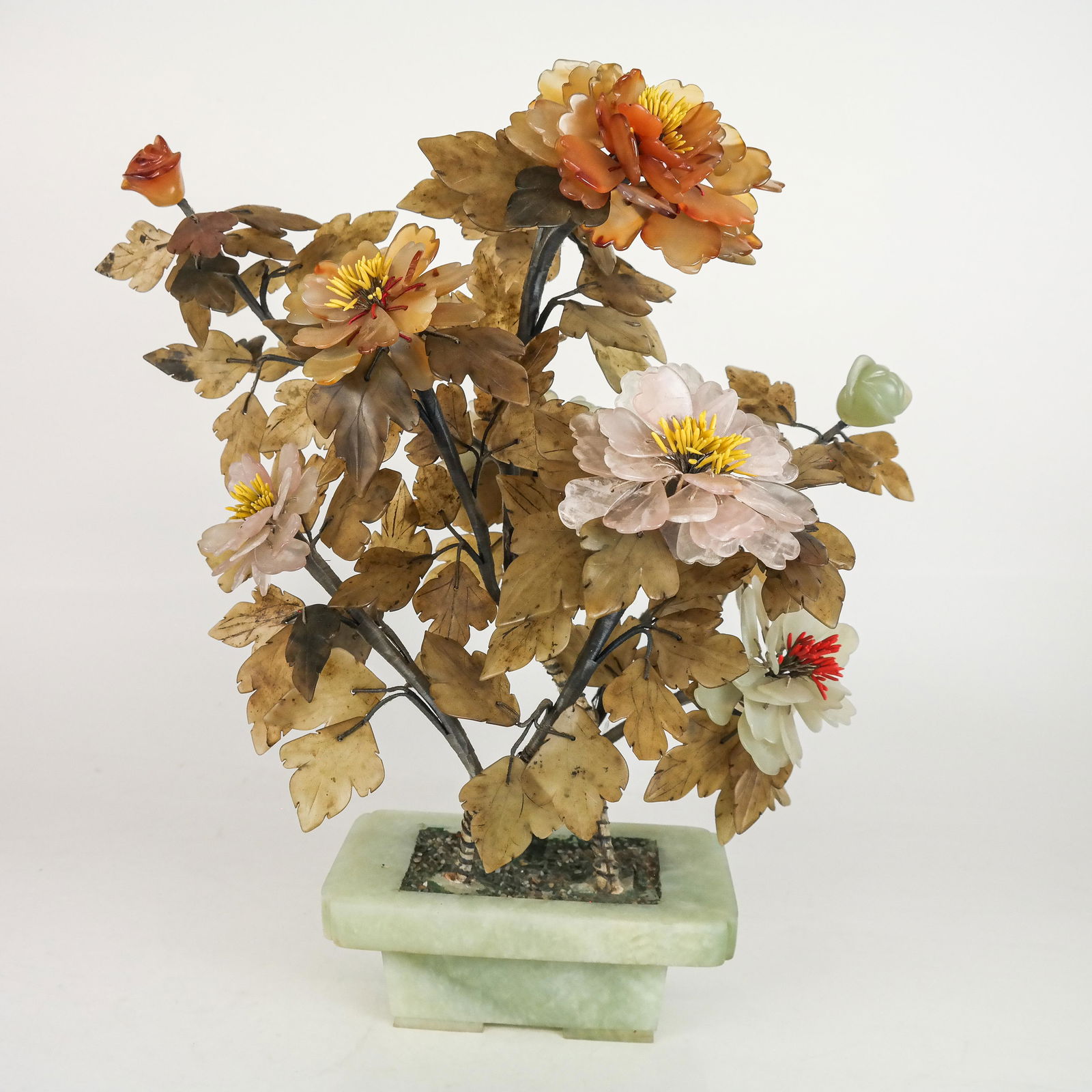 Chinese Carved Hardstone Flowering Tree (1 of 10)