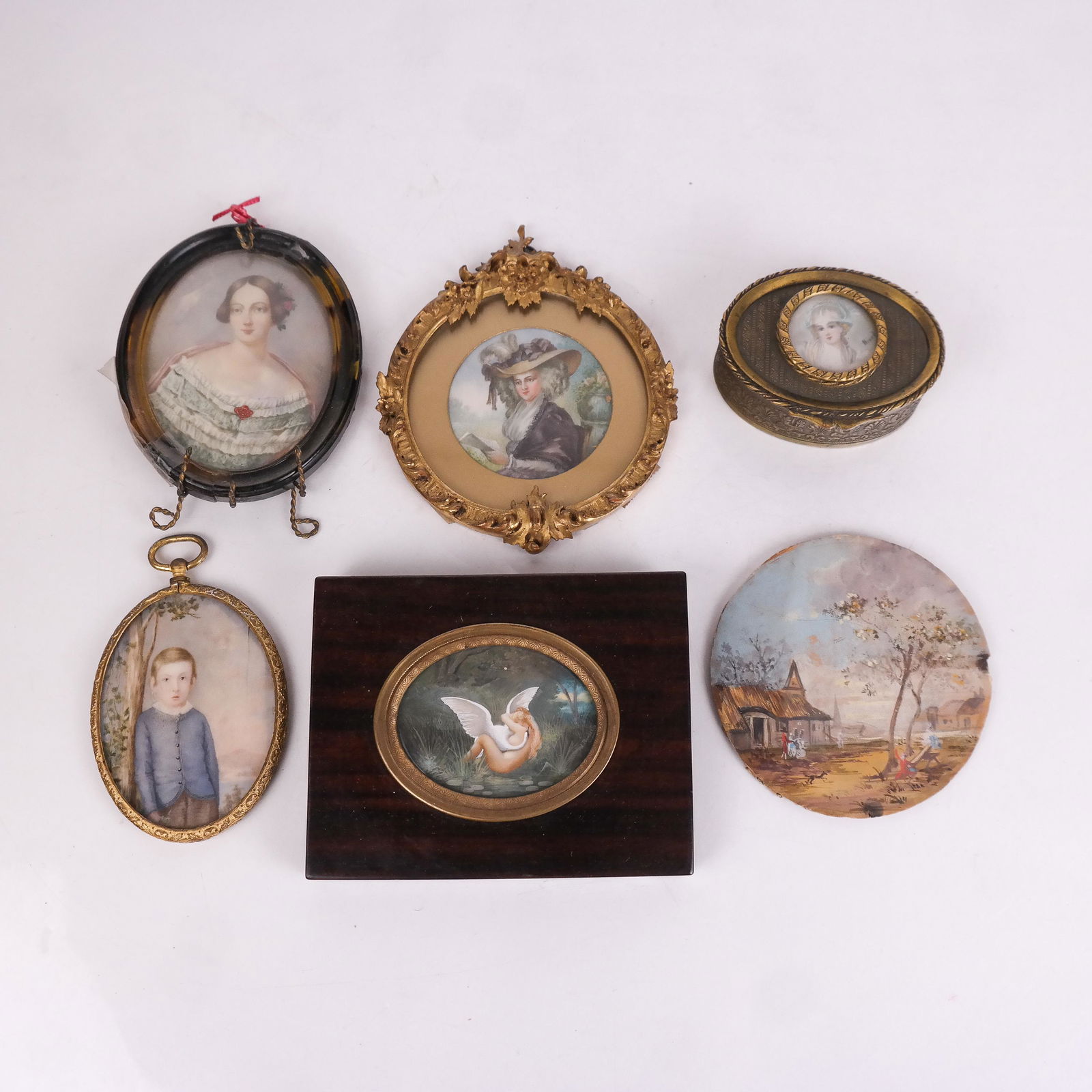Group of Six Fine Miniature Artworks (1 of 10)