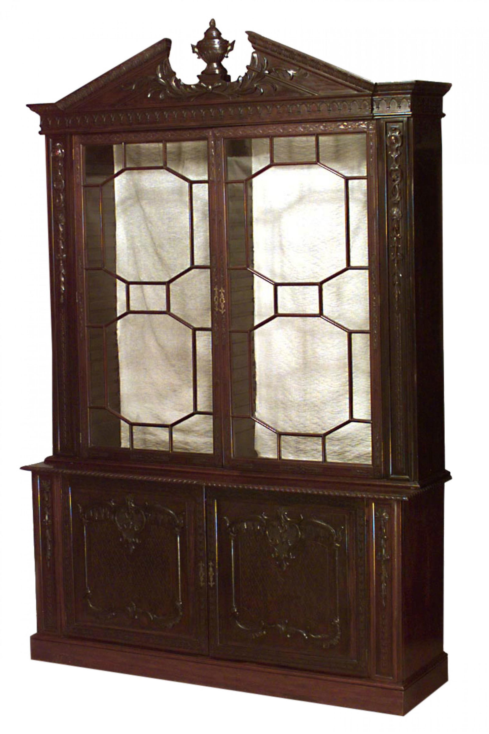 19th C. English Mahogany Breakfront (1 of 7)