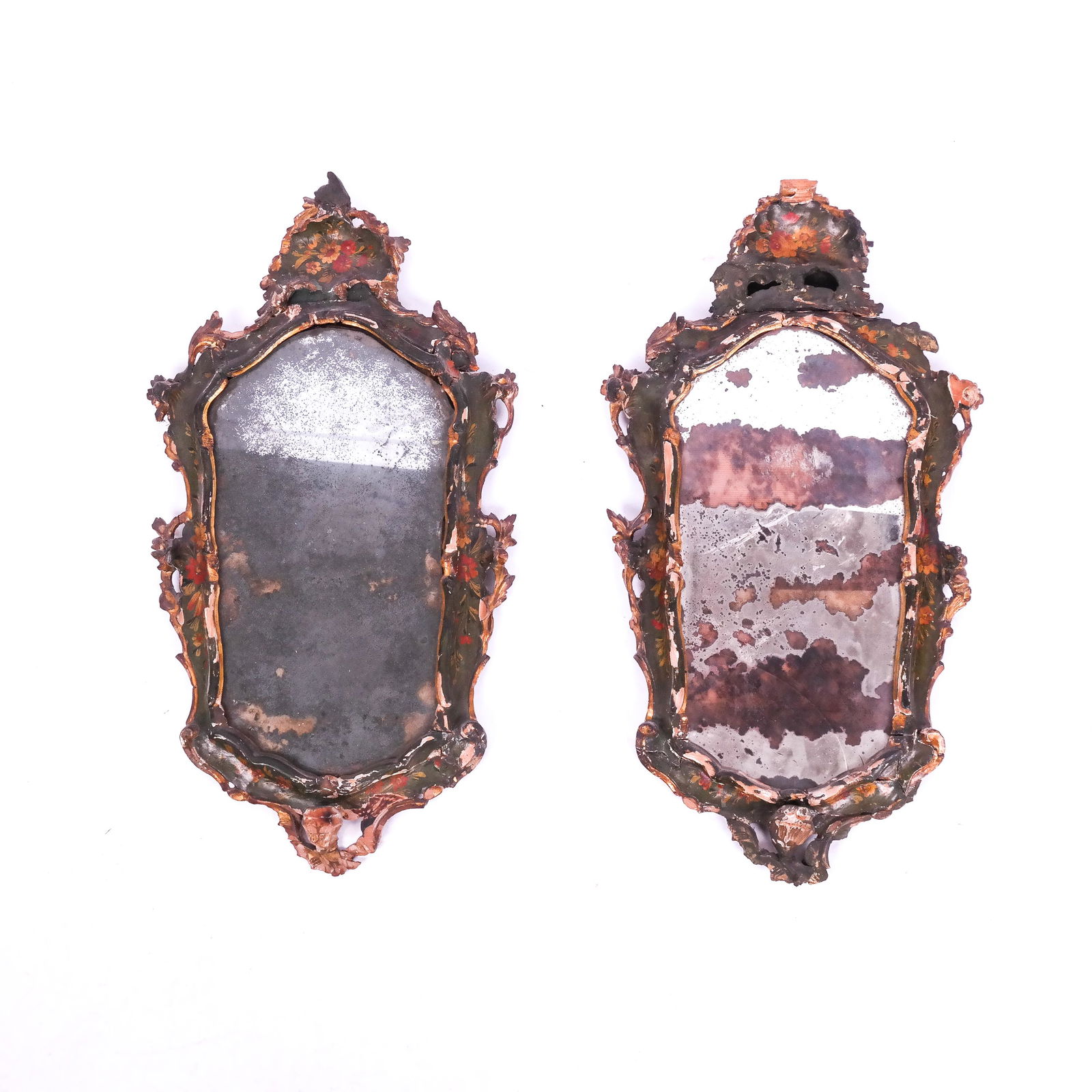 Pair of Venetian-Style Decorated Mirrors (1 of 12)