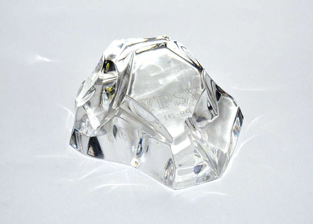 "Gypsy" Crystal Paperweight: Inscribed "Gypsy 11-16-89", signed "Val St. Lambert". From the Estate of Arthur Laurents.