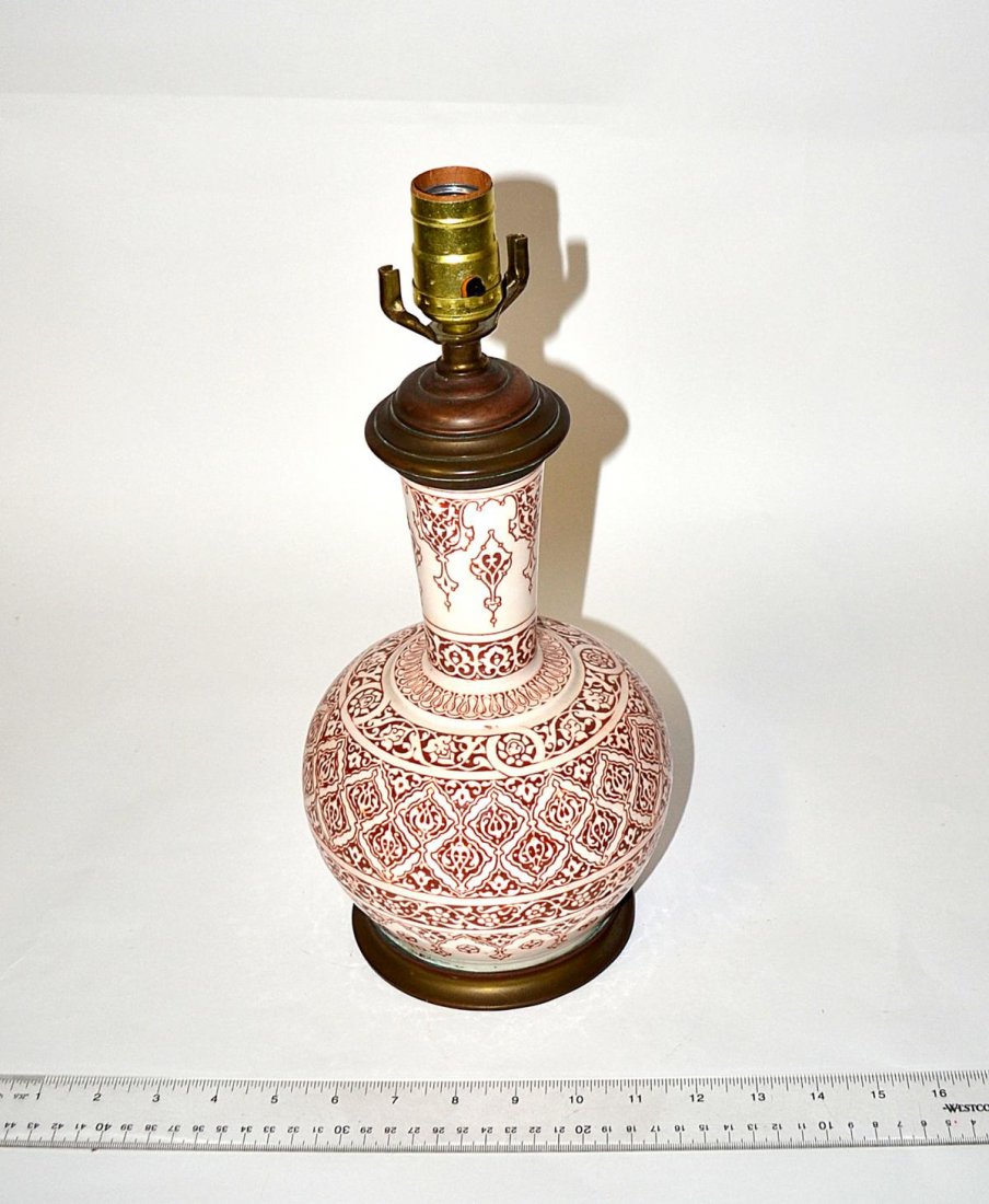 Chinese Lamp: A 20th C. Chinese lamp. Good condition. From the Estate of Arthur Laurents.