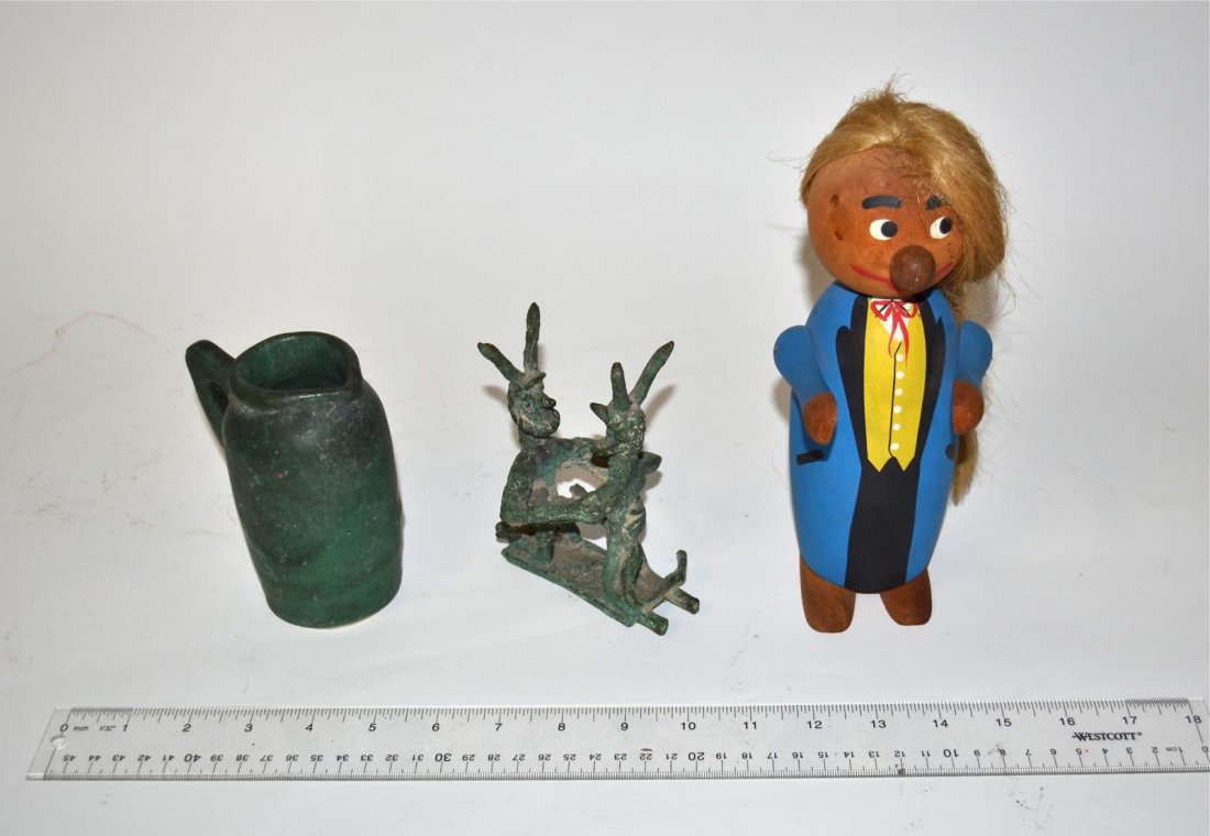 Group of Three Assembled Sculptures & Objects: Group of three assembled sculptures and objects. From the Estate of Arthur Laurents.