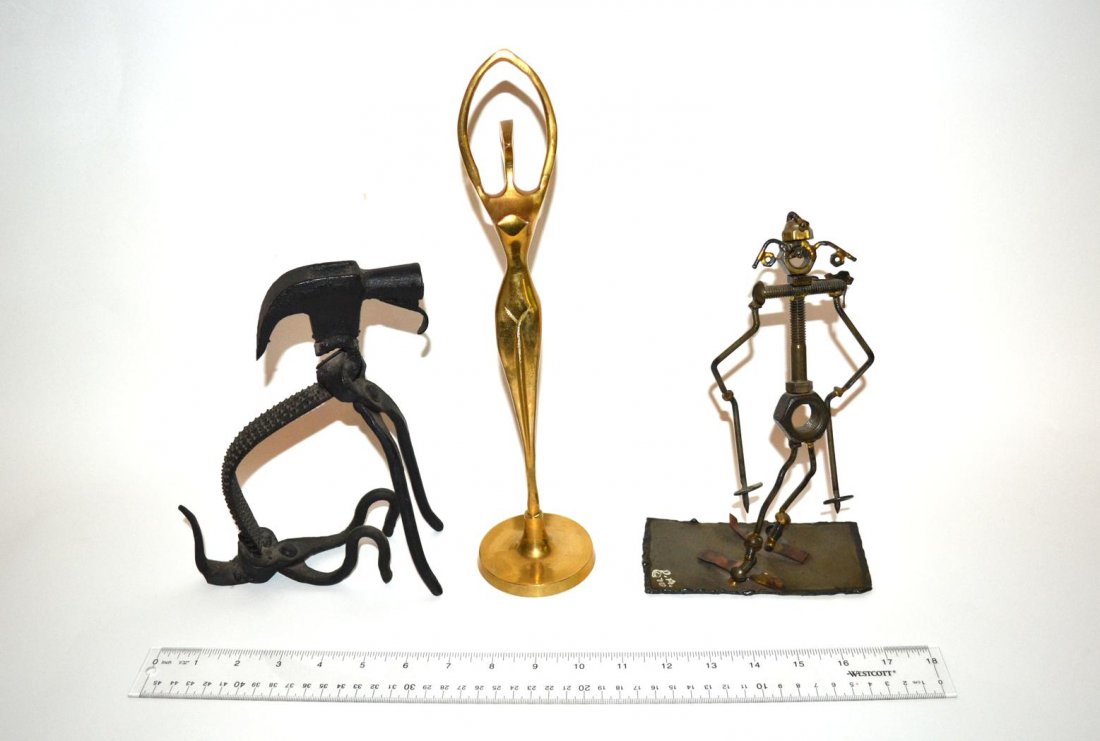 Group of Three Assembled Sculptures & Objects: Group of three assembled sculptures and objects. From the Estate of Arthur Laurents.