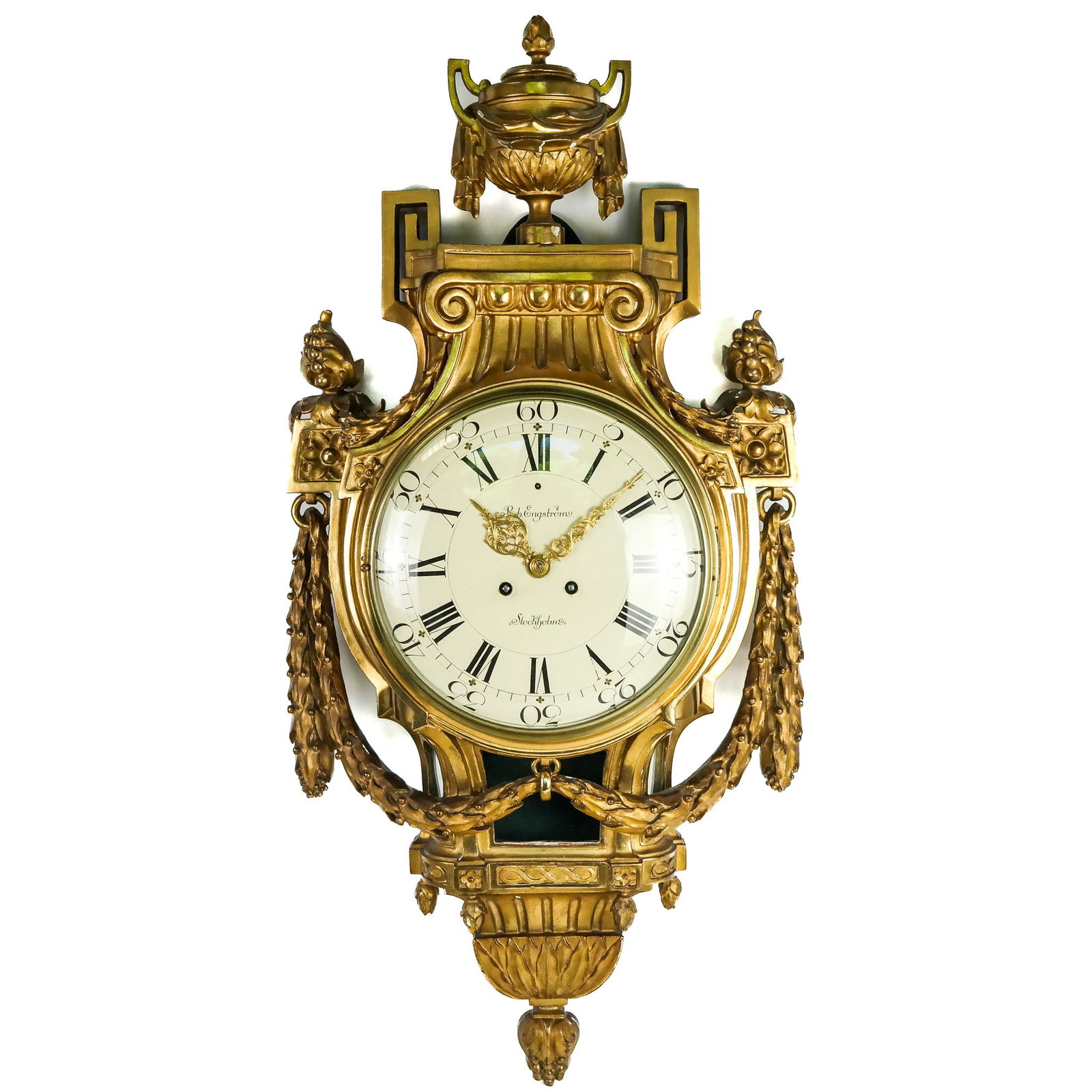 Swedish Neoclassical Giltwood Cartel Clock (1 of 11)