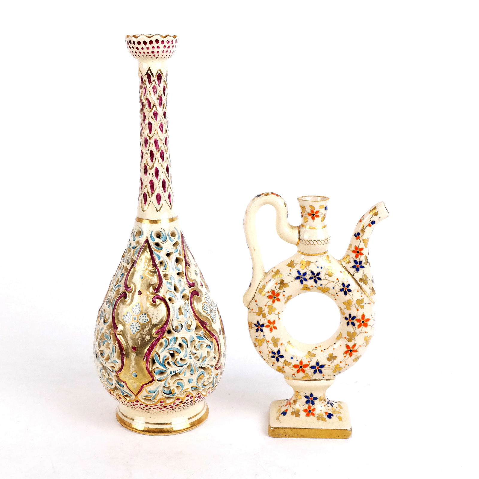 Two Decorated Porcelain Vases (1 of 12)