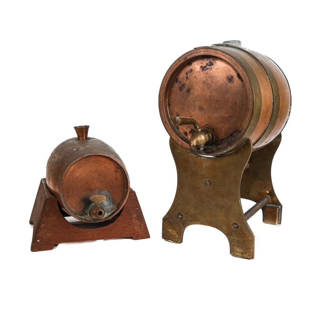 Two Sculptures of Barrels on Stands (1 of 12)