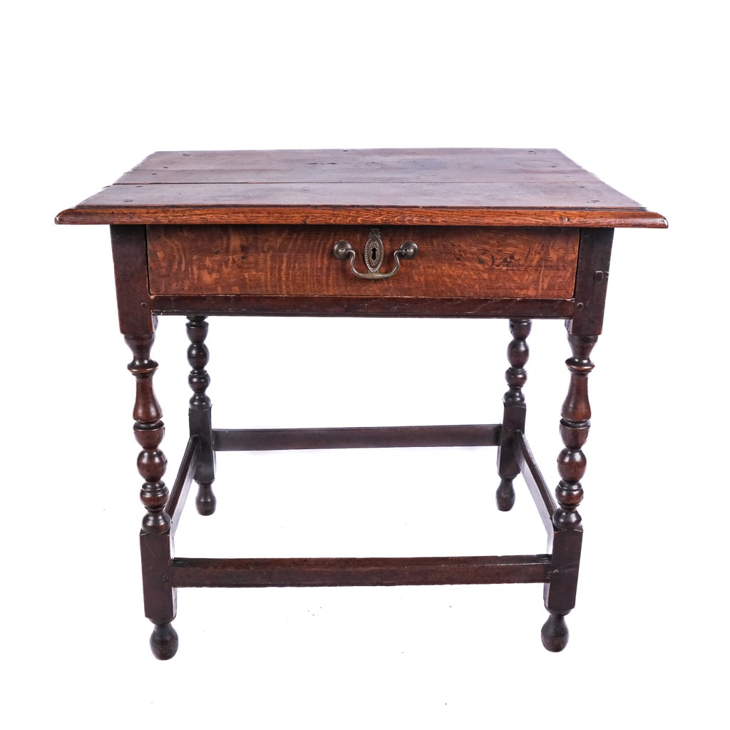 Antique Jacobean-Style One Drawer Work Table (1 of 7)