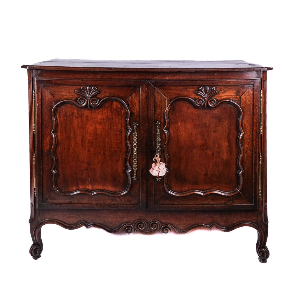 18th C. French Provincial Antique Beechwood Server (1 of 12)