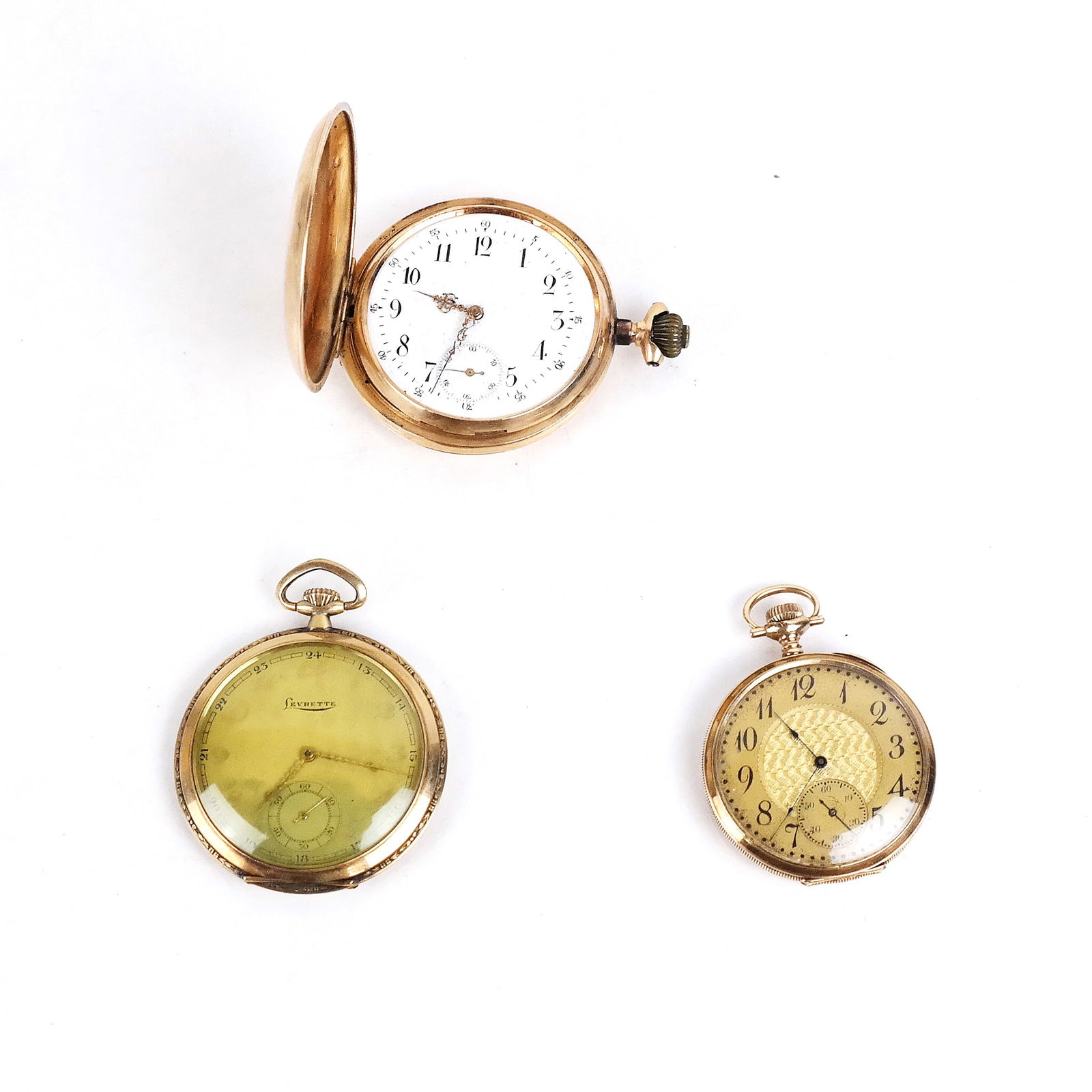 Three 14K Gold Pocket Watches (1 of 11)