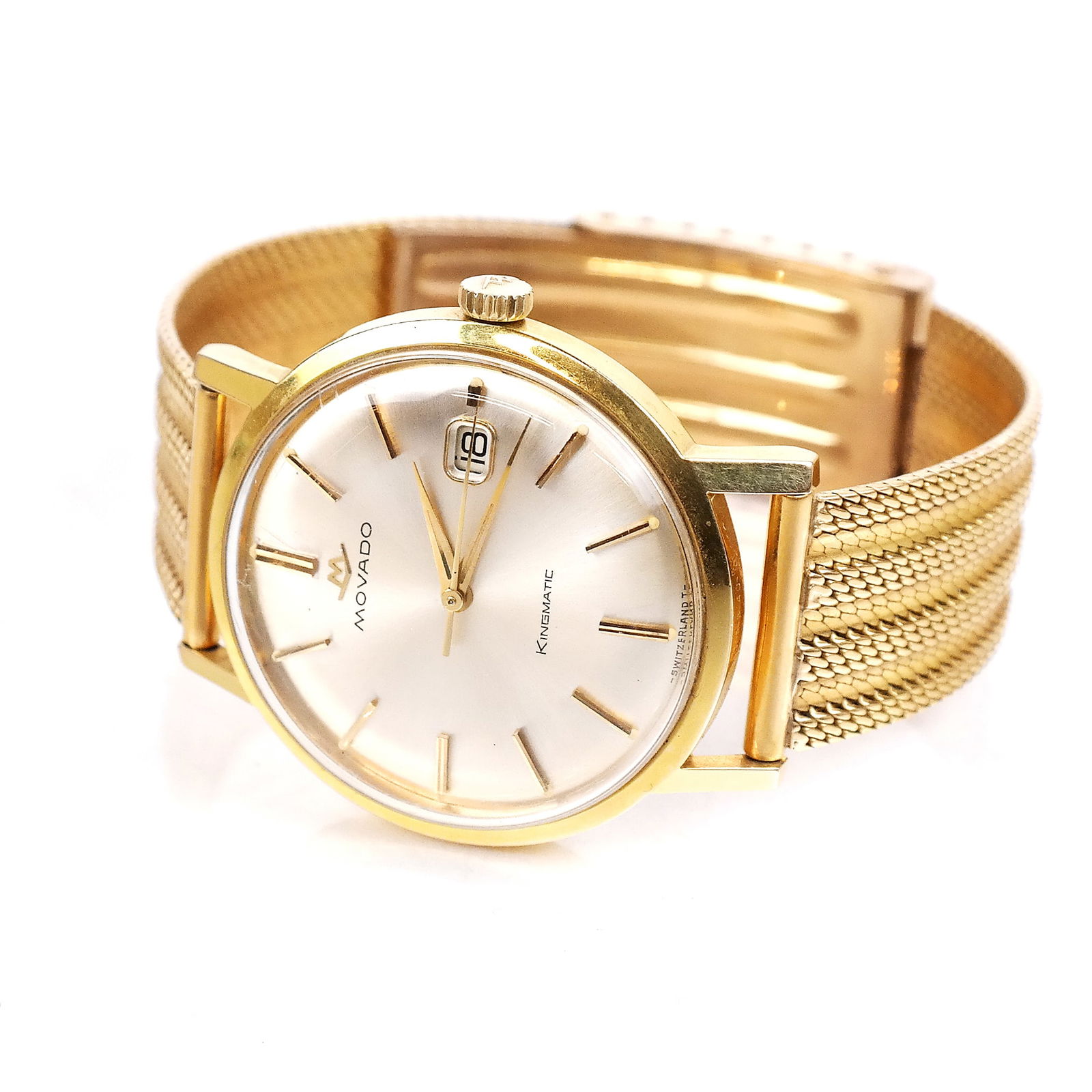 18K Gold-Plated & Stainless Movado Kingmatic Watch (1 of 9)