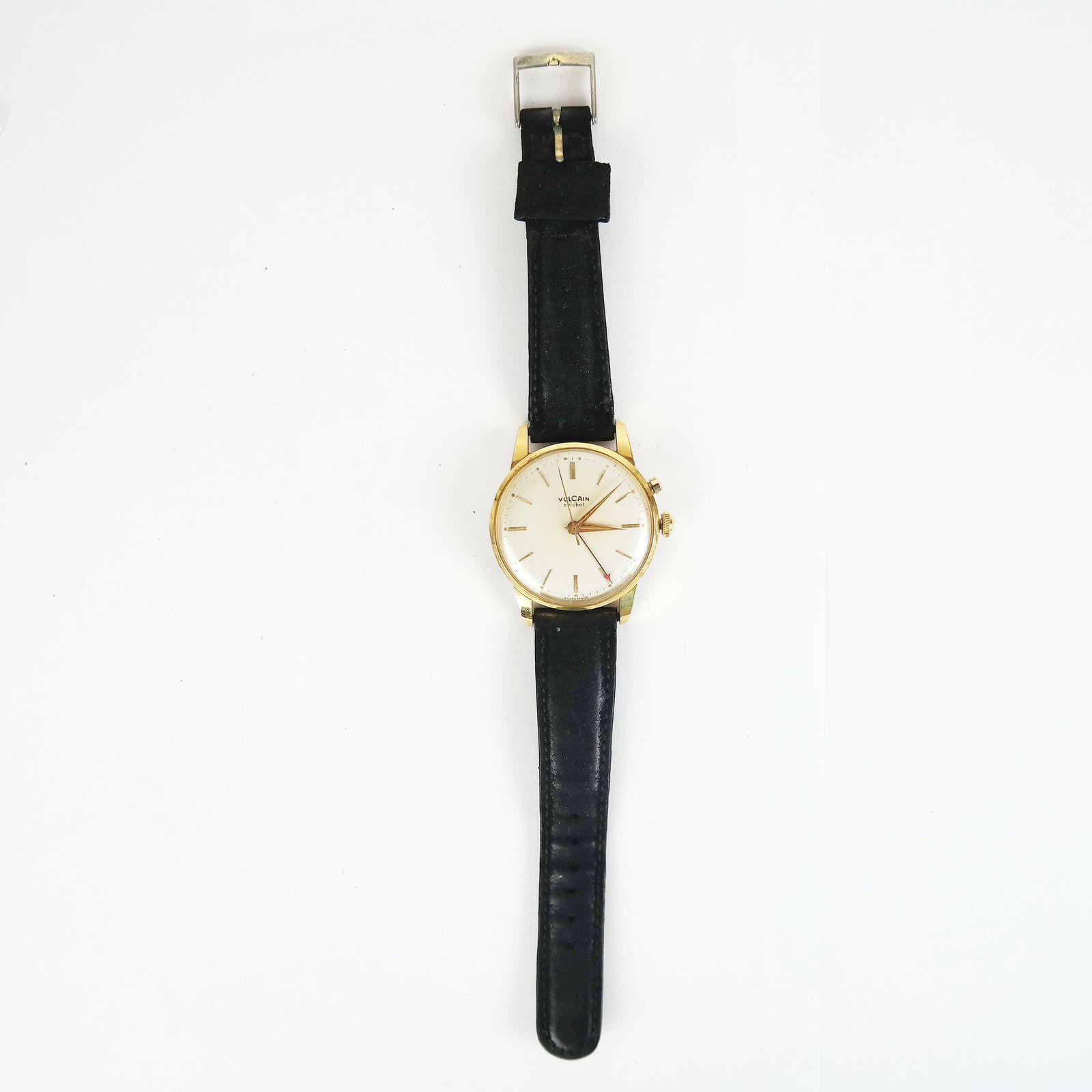 14K Gold & Stainless Men's Vulcain Cricket Watch (1 of 10)