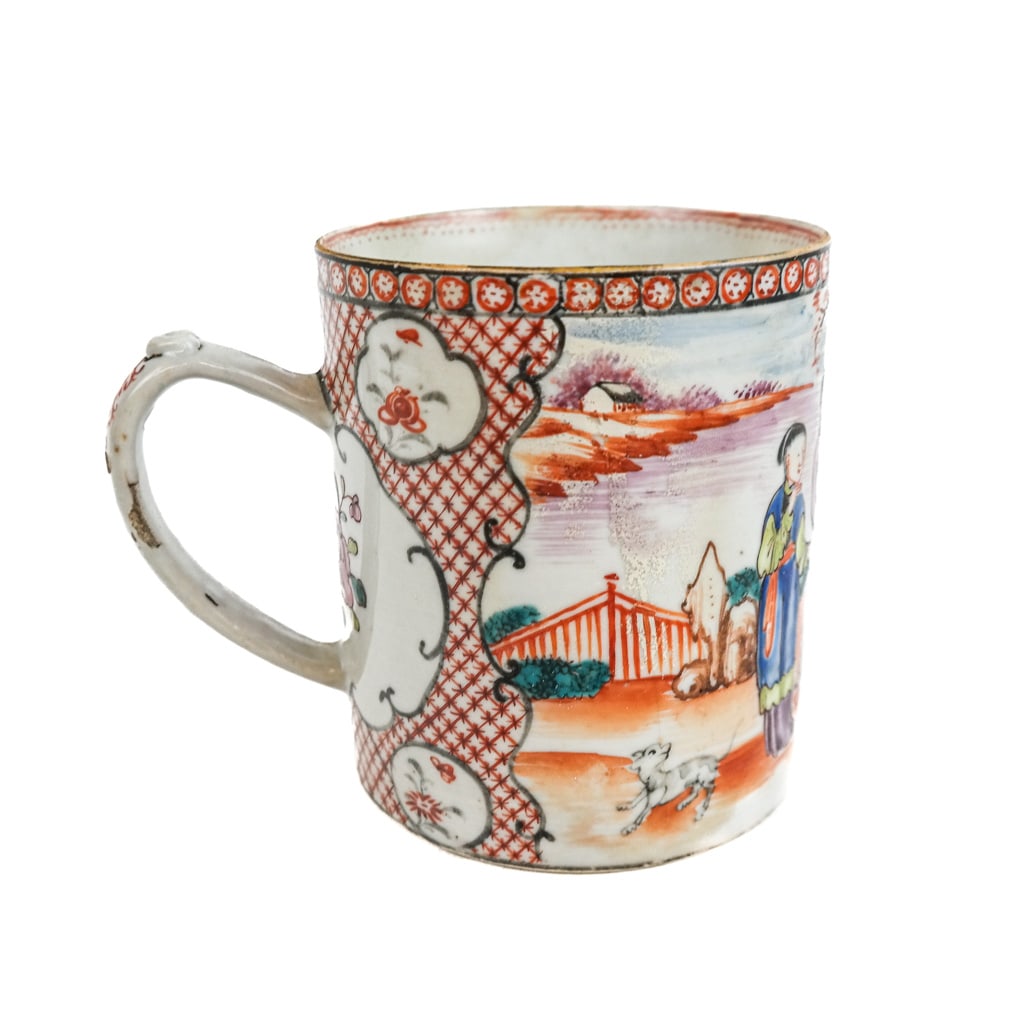18th C. Chinese Porcelain Tankard / Cup (1 of 7)