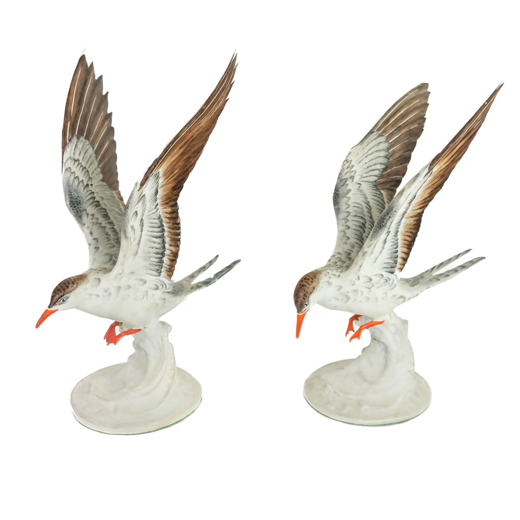 Two Paint-Decorated Porcelain Models of Birds (1 of 10)