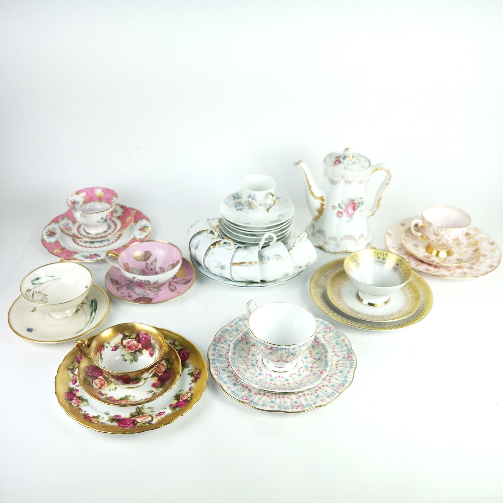 Assembled 36-Pc European Porcelain Tea Service (1 of 16)