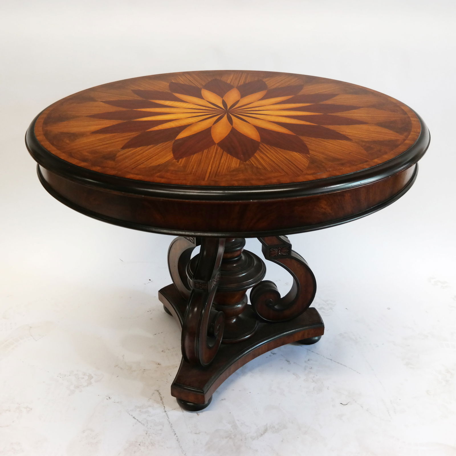 Classical-Style Mixed Wood Center Table (1 of 10)