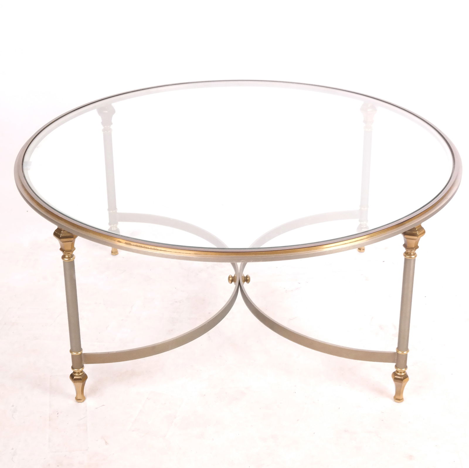 Modern Parcel Gilt Metal Coffee Table (1 of 10)