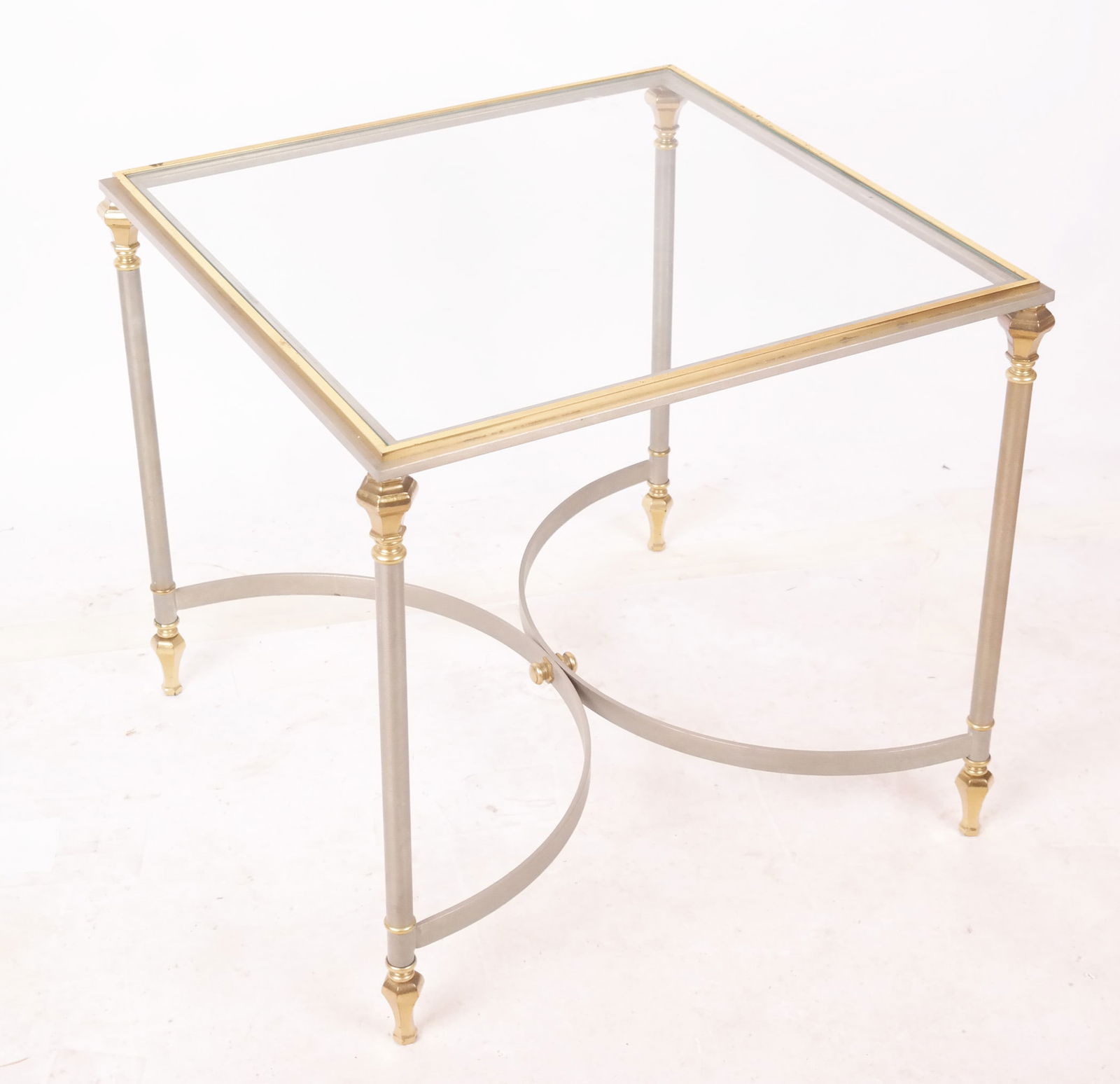 Modern Parcel Gilt Metal End Table (1 of 6)